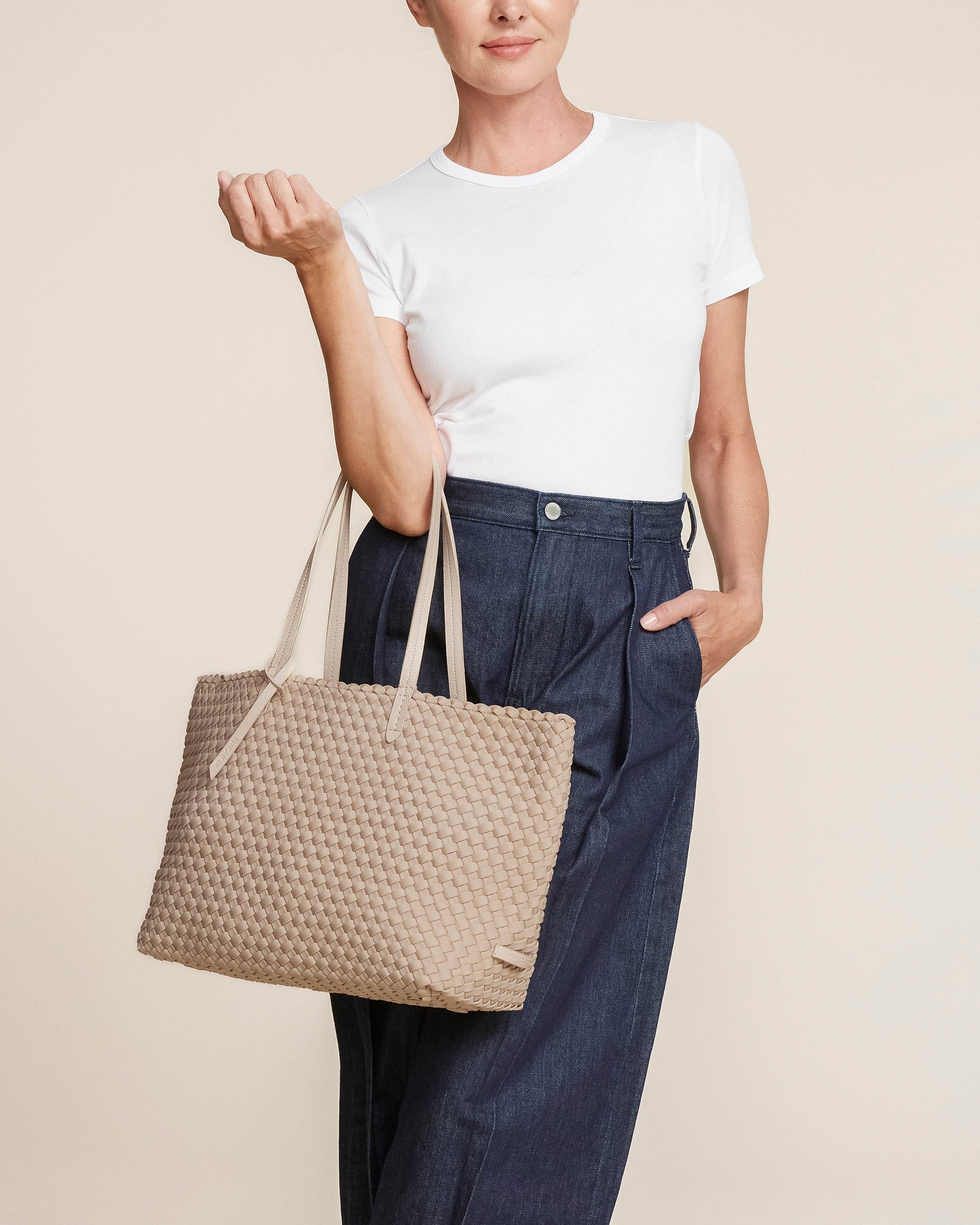 Jetsetter Small Tote | Cashmere | Detail