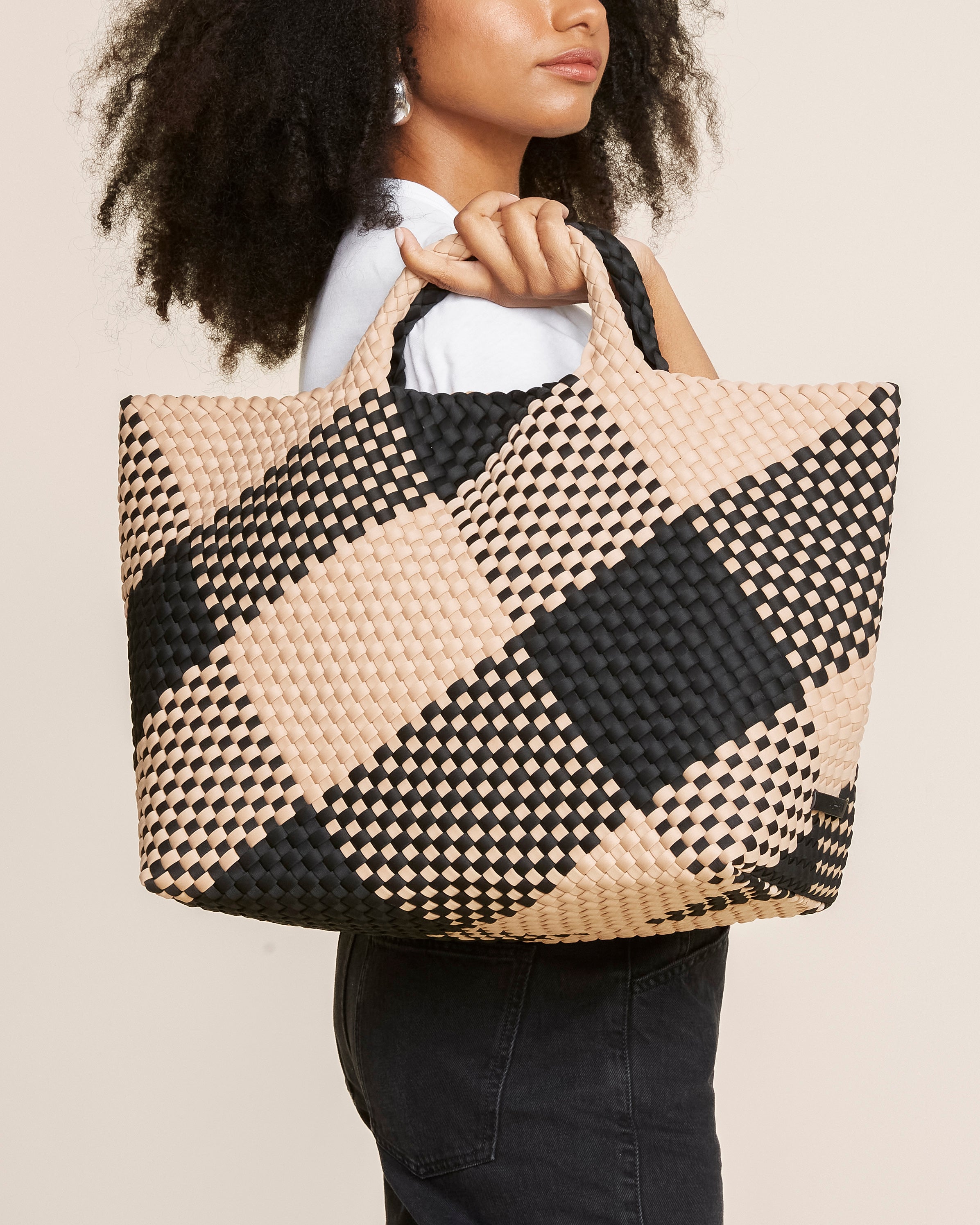 St. Barths Large Tote Plaid | Cabana | Pouch