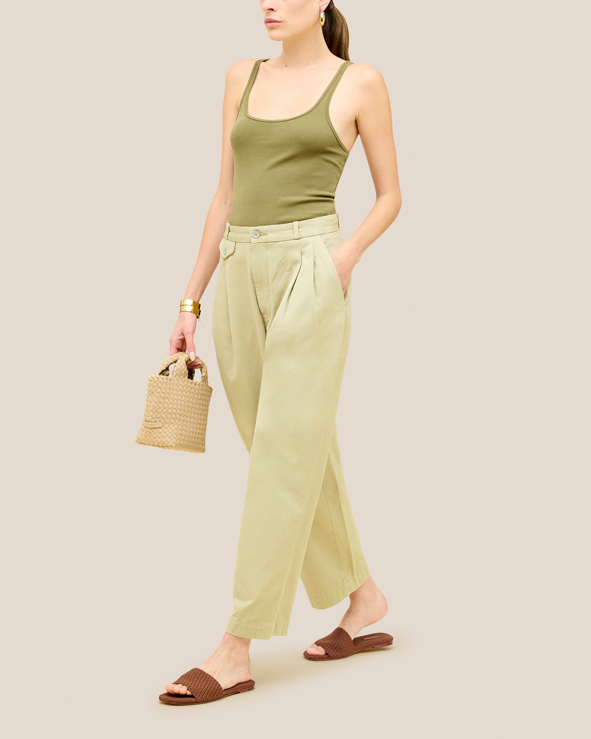 The St. Barths Slide in Adobe shown on model.