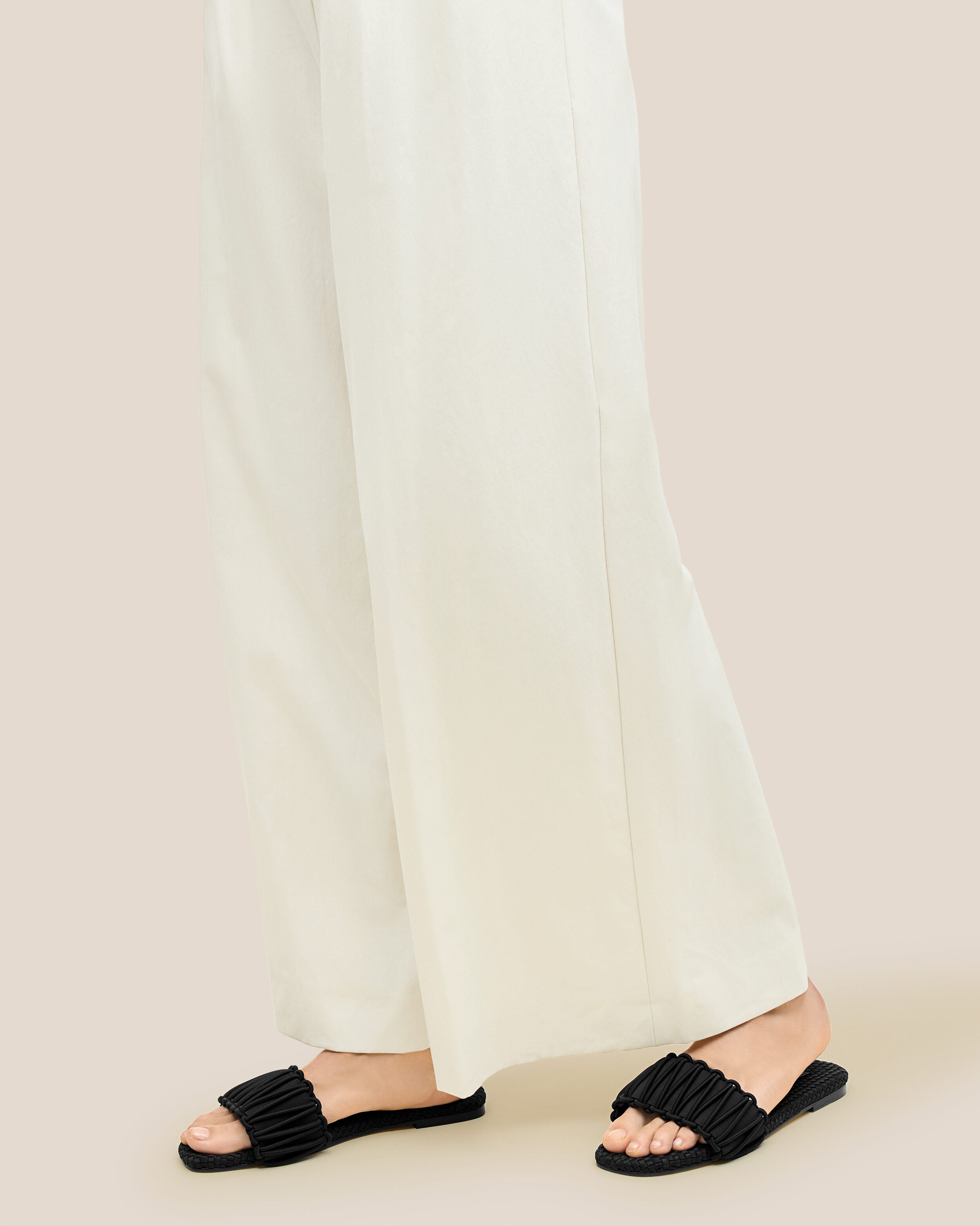 The Athens Slide in Onyx shown on model.