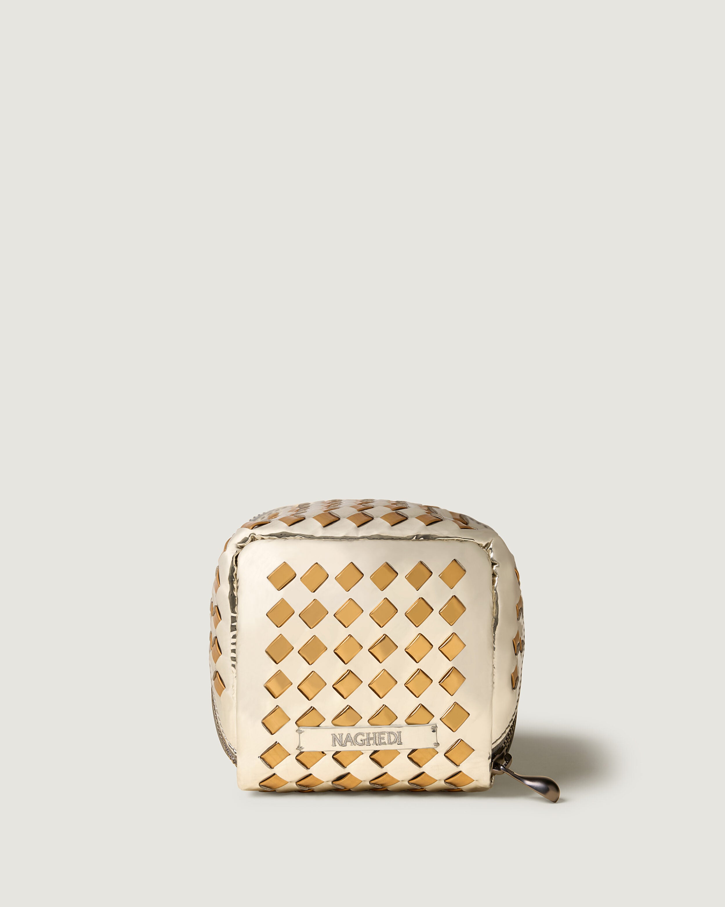 Caravan Cosmetic Case in Biarritz featuring a wrap-around zip closure.