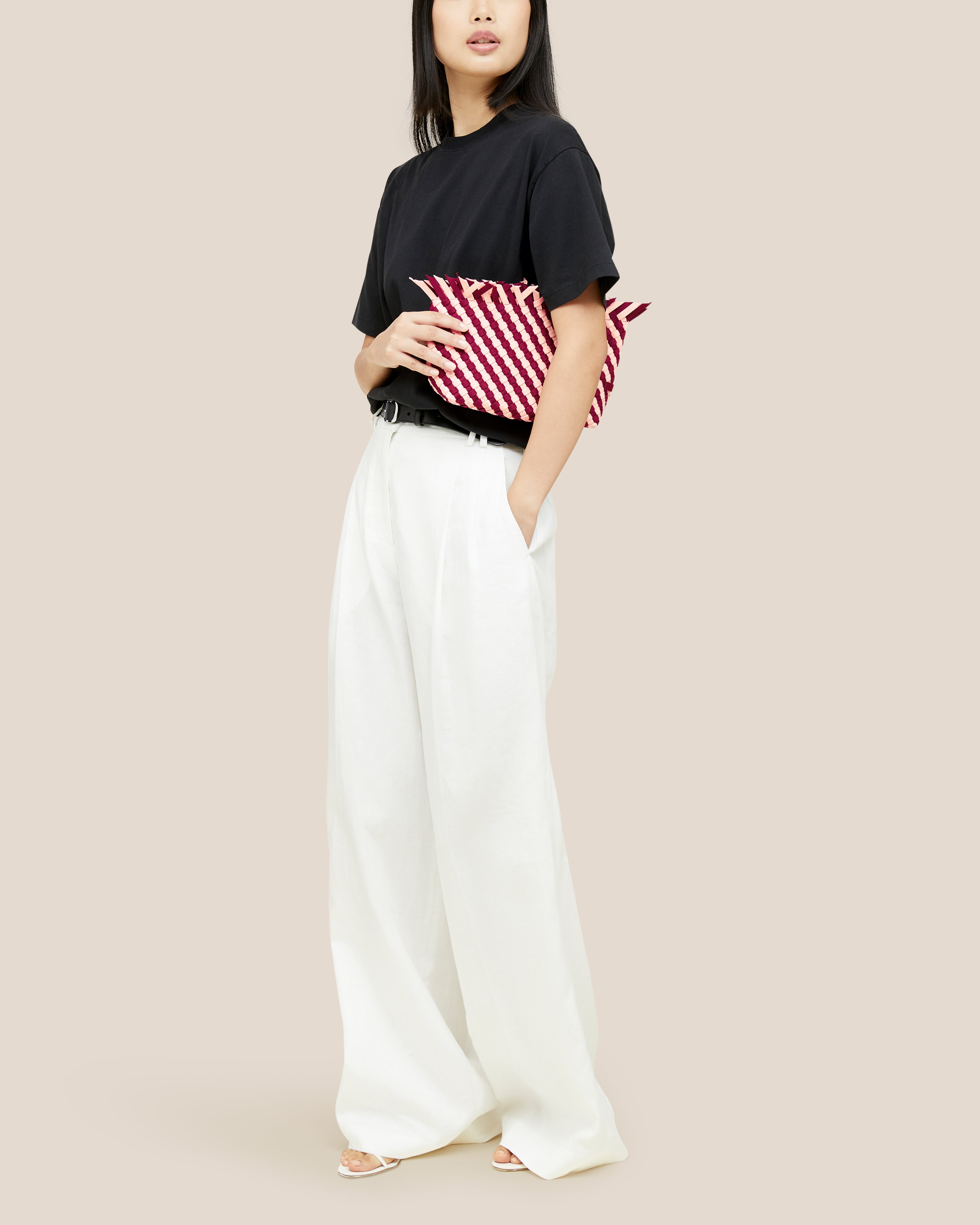 Havana Clutch Striped | Jaipur | On Model Close