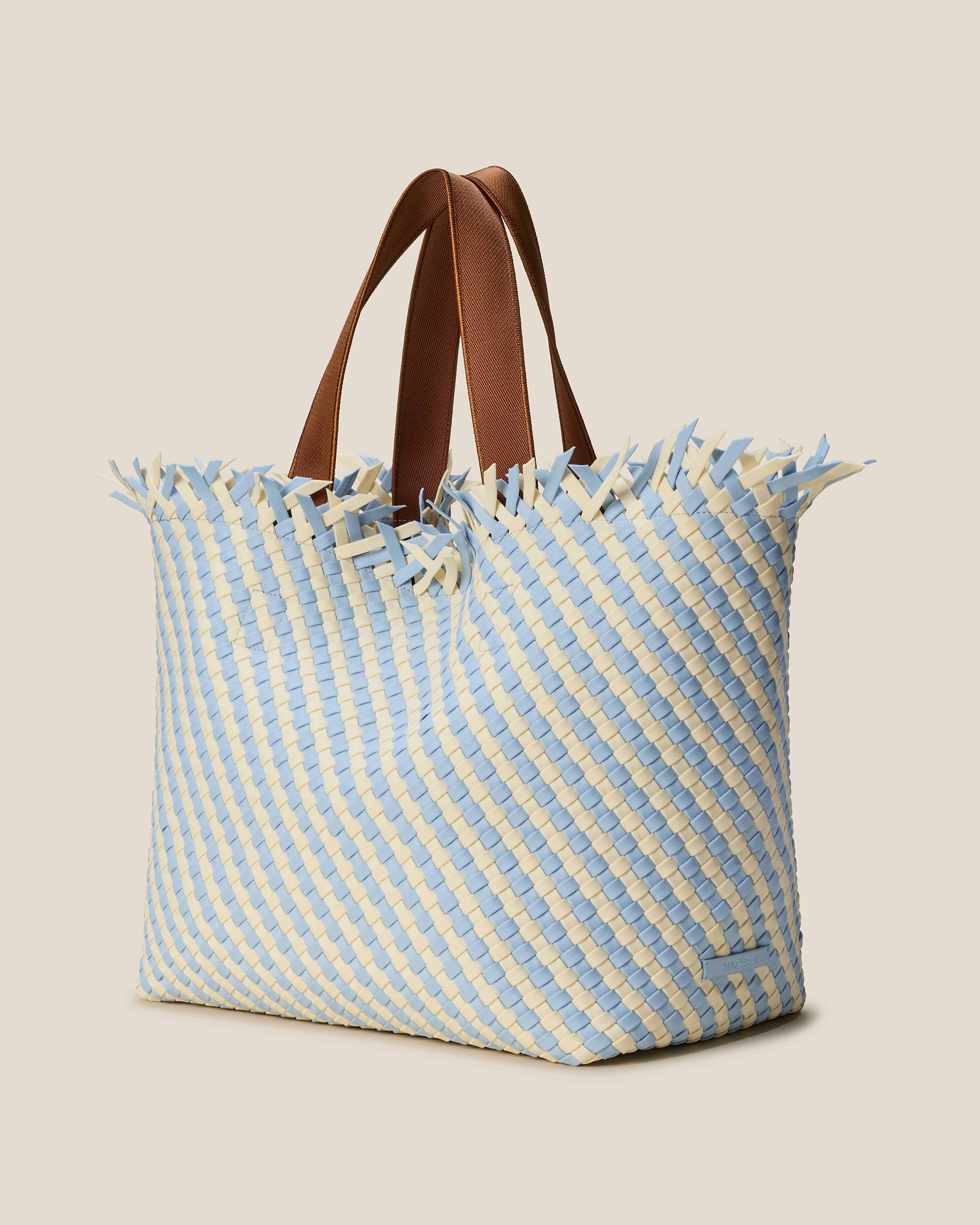 Havana Large Tote Stripe | Sky - Detail