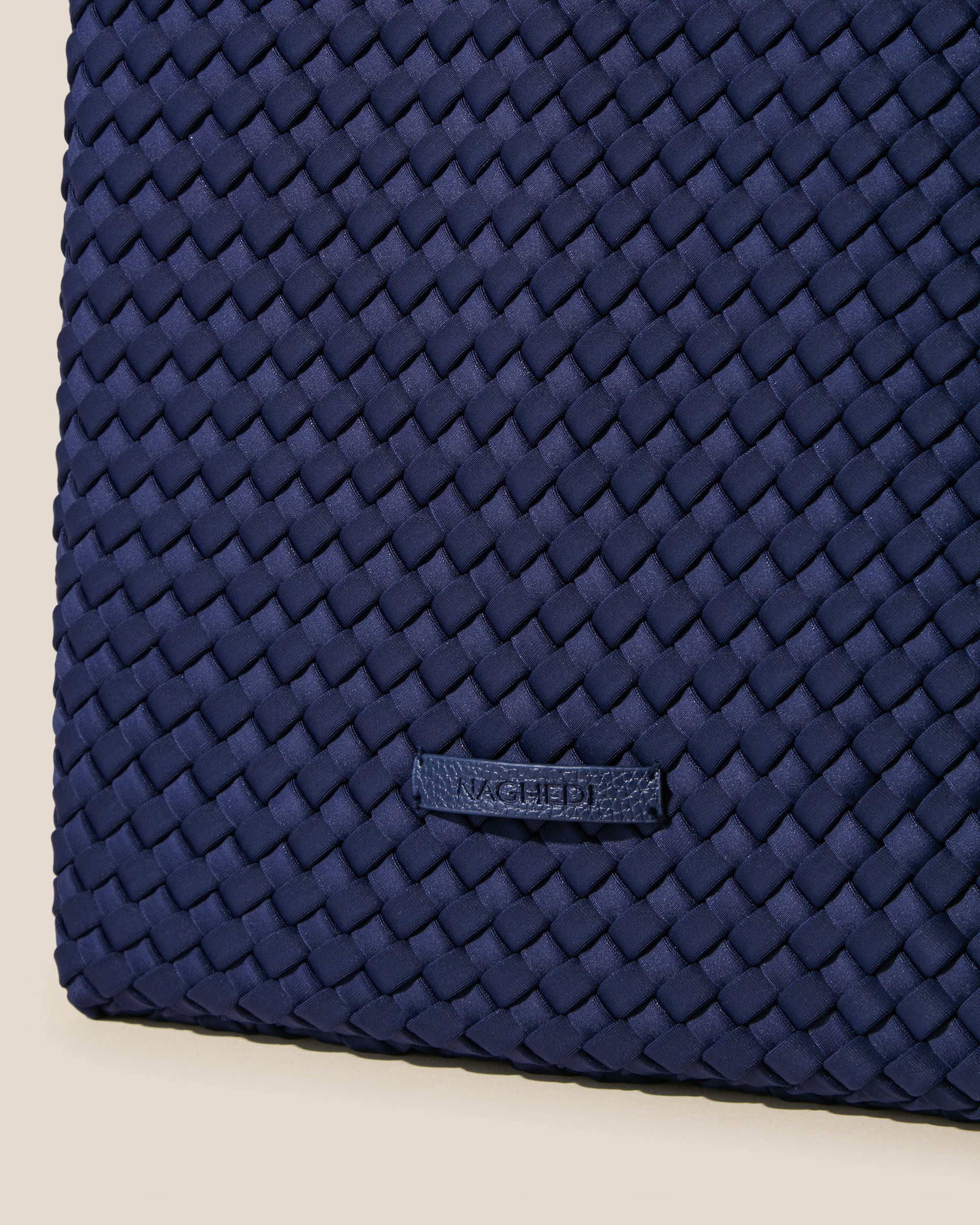 Havana Large Tote in Ink Blue | Detail