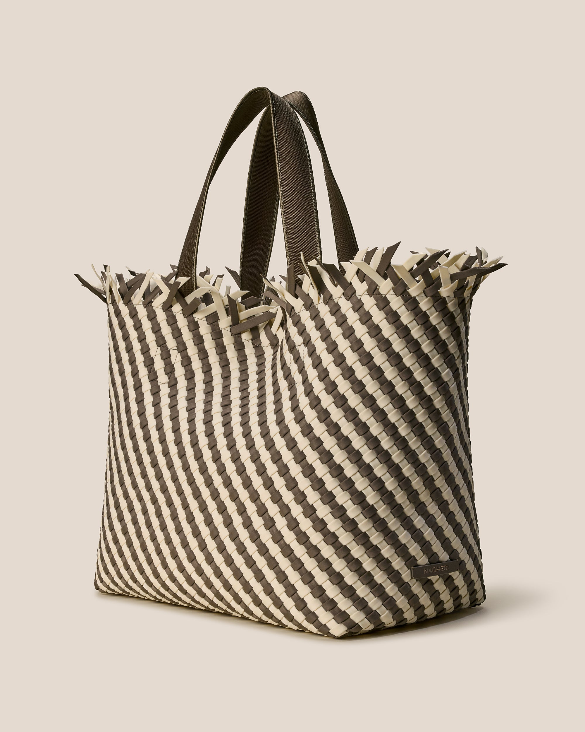 Havana Large Tote Striped in Carrara | Side