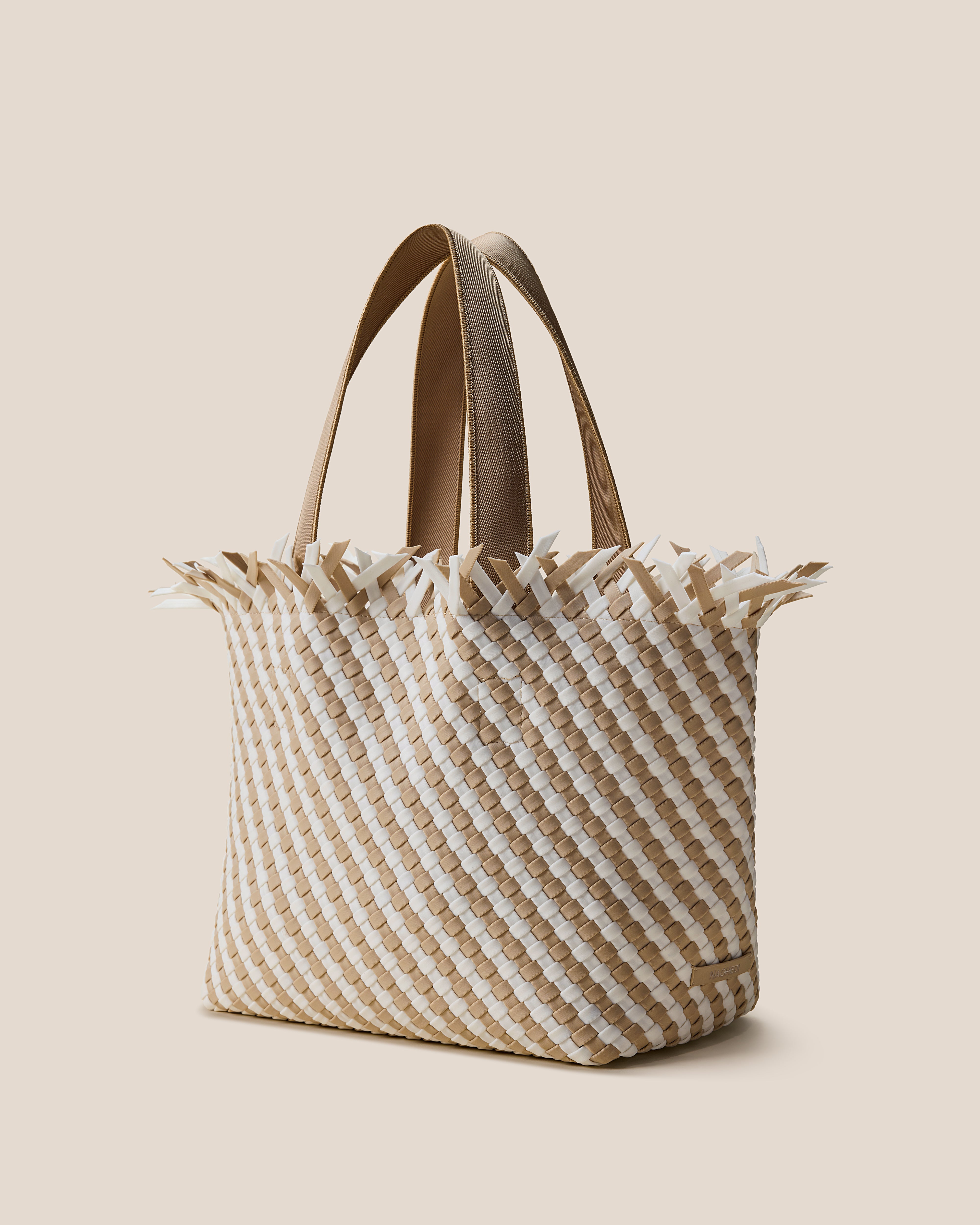 Havana Medium Tote Striped | Almaza | Side