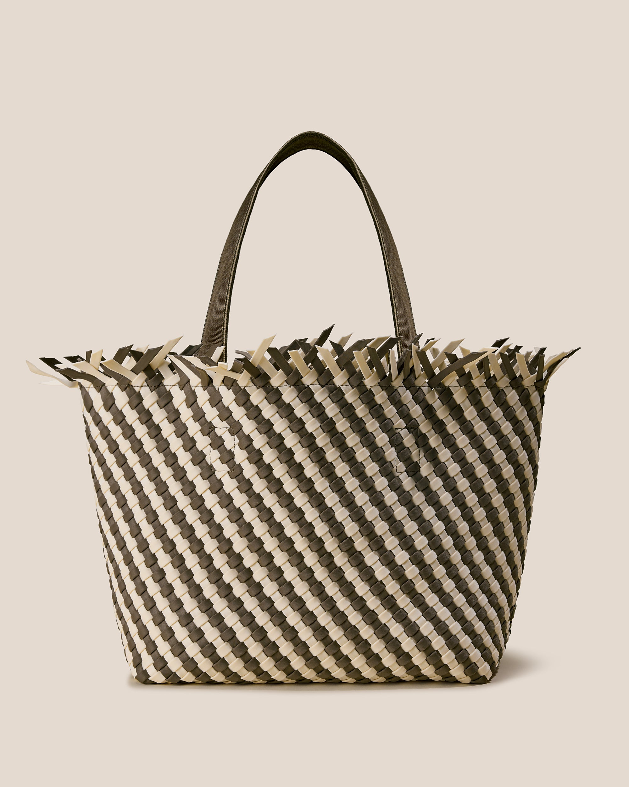 Havana Medium Tote Striped in Carrara | Main