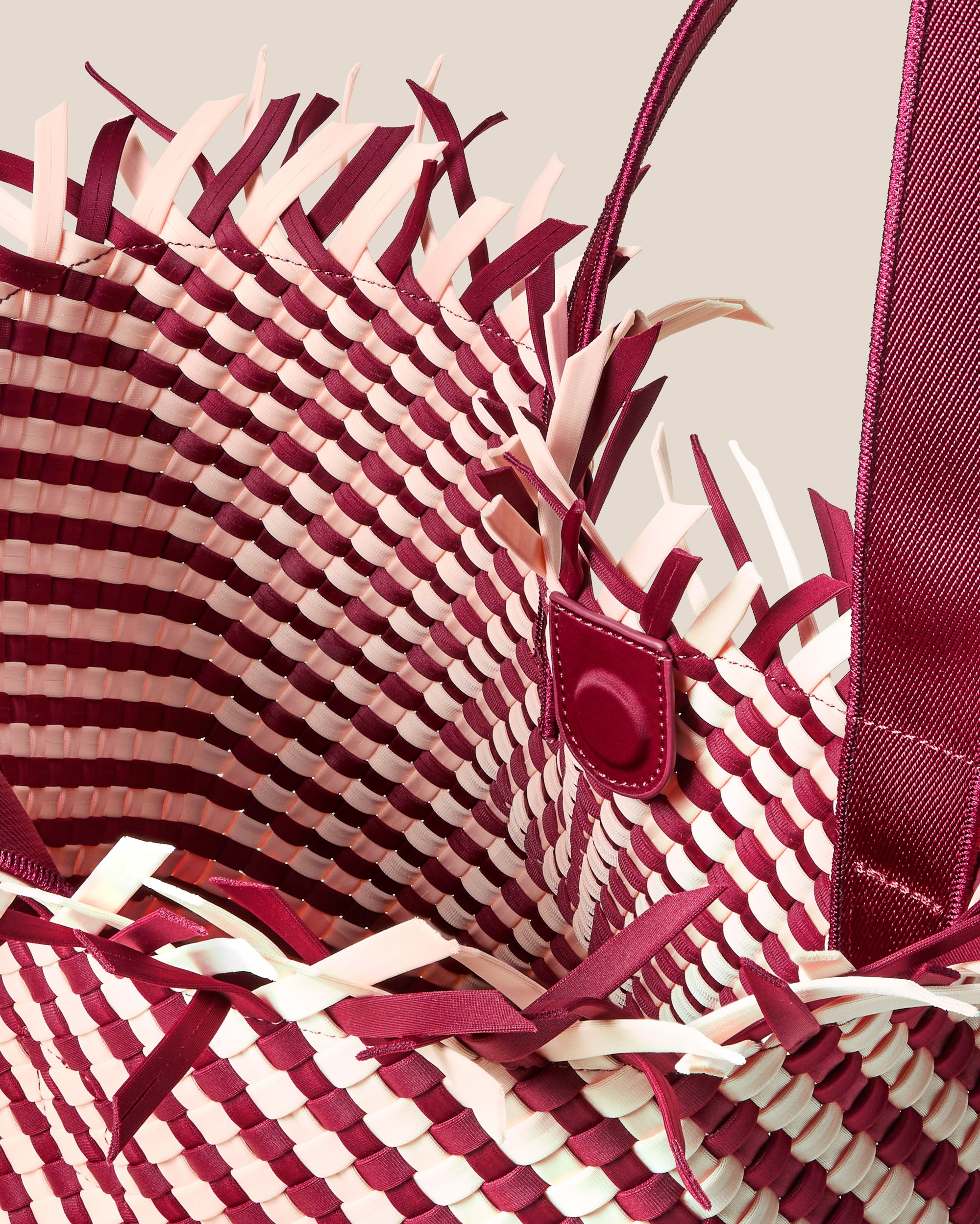 Havana Medium Tote Striped in Jaipur | Interior