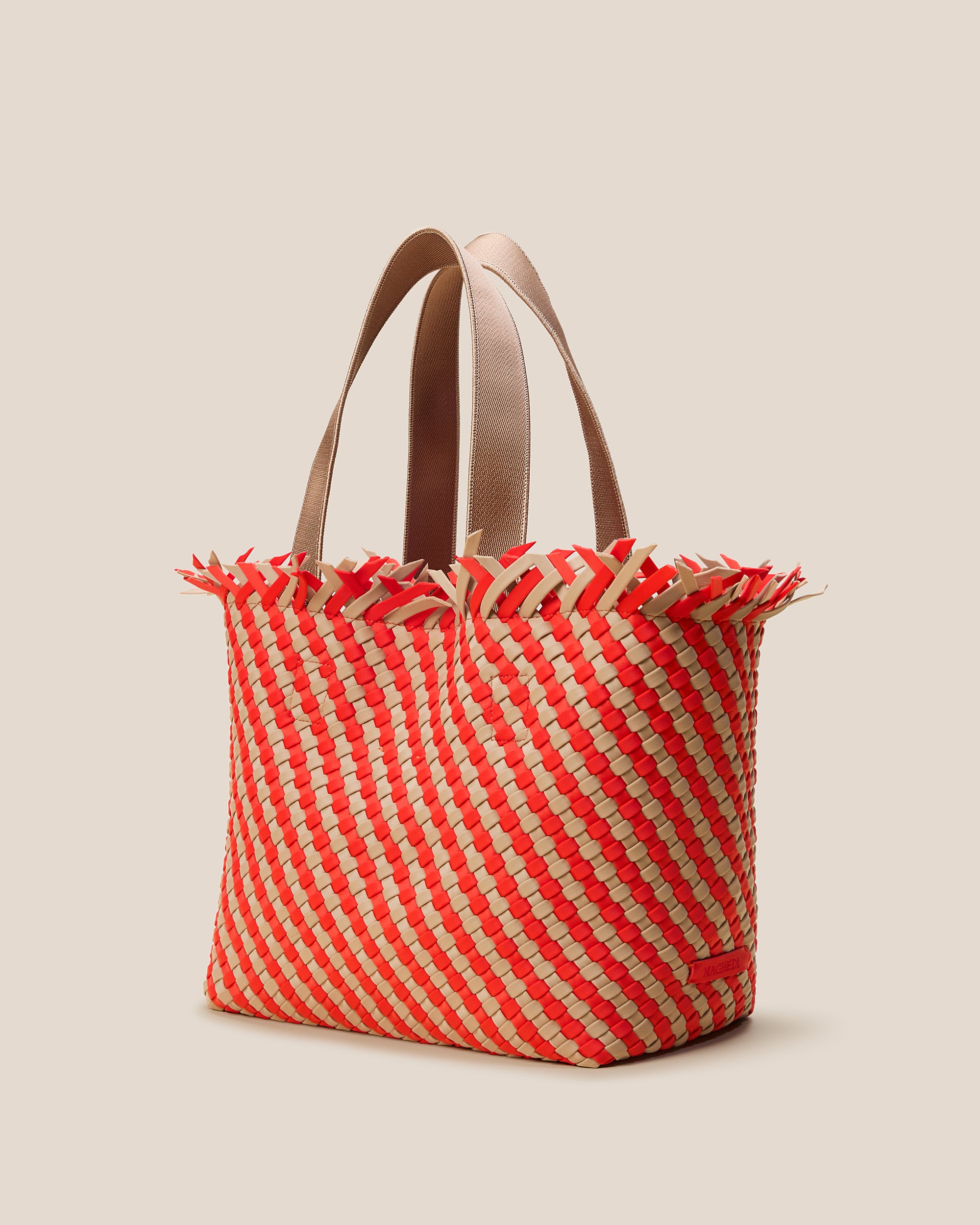 Havana Medium Tote Striped in Maya | Side