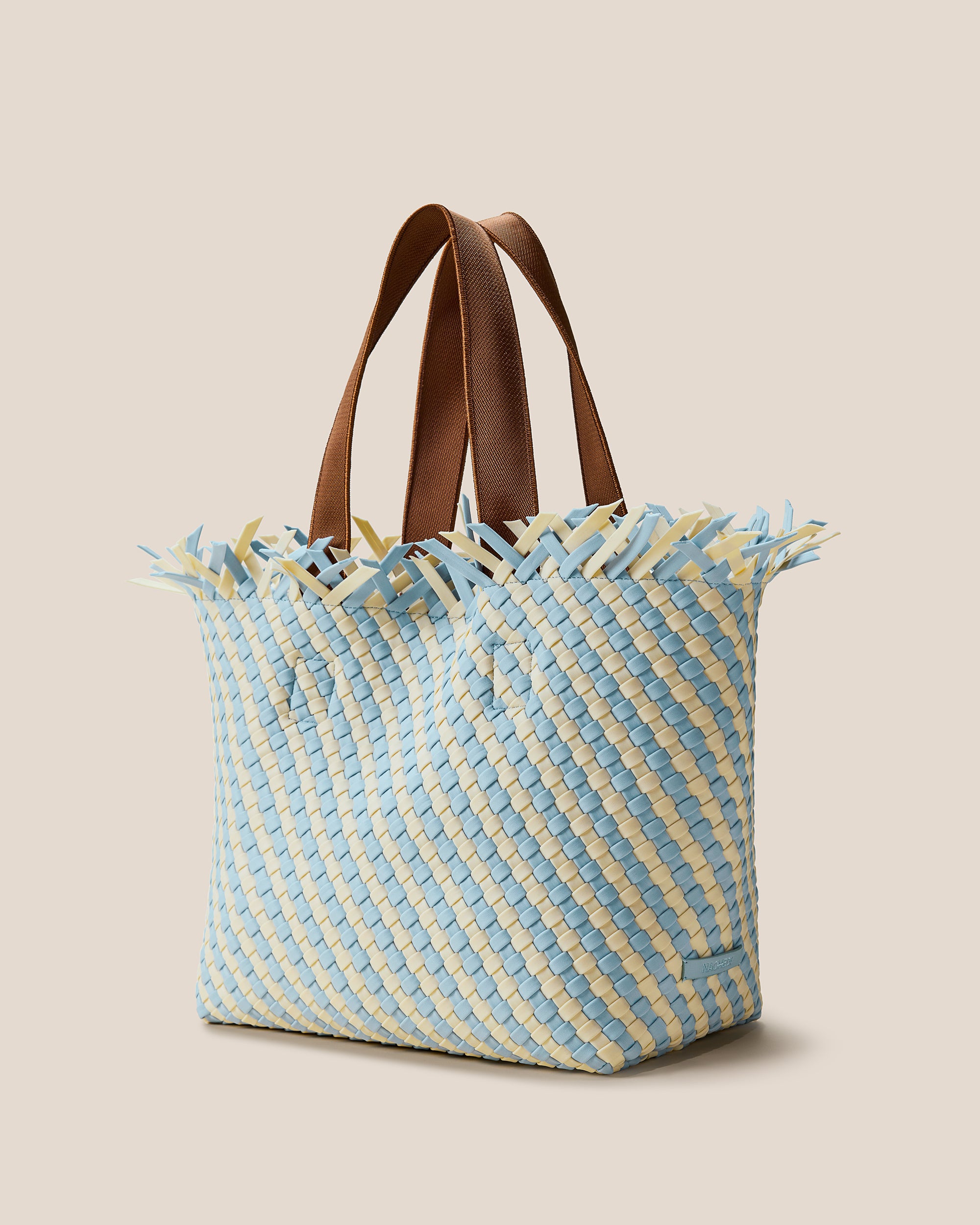 Havana Medium Tote Striped in Sky | Side