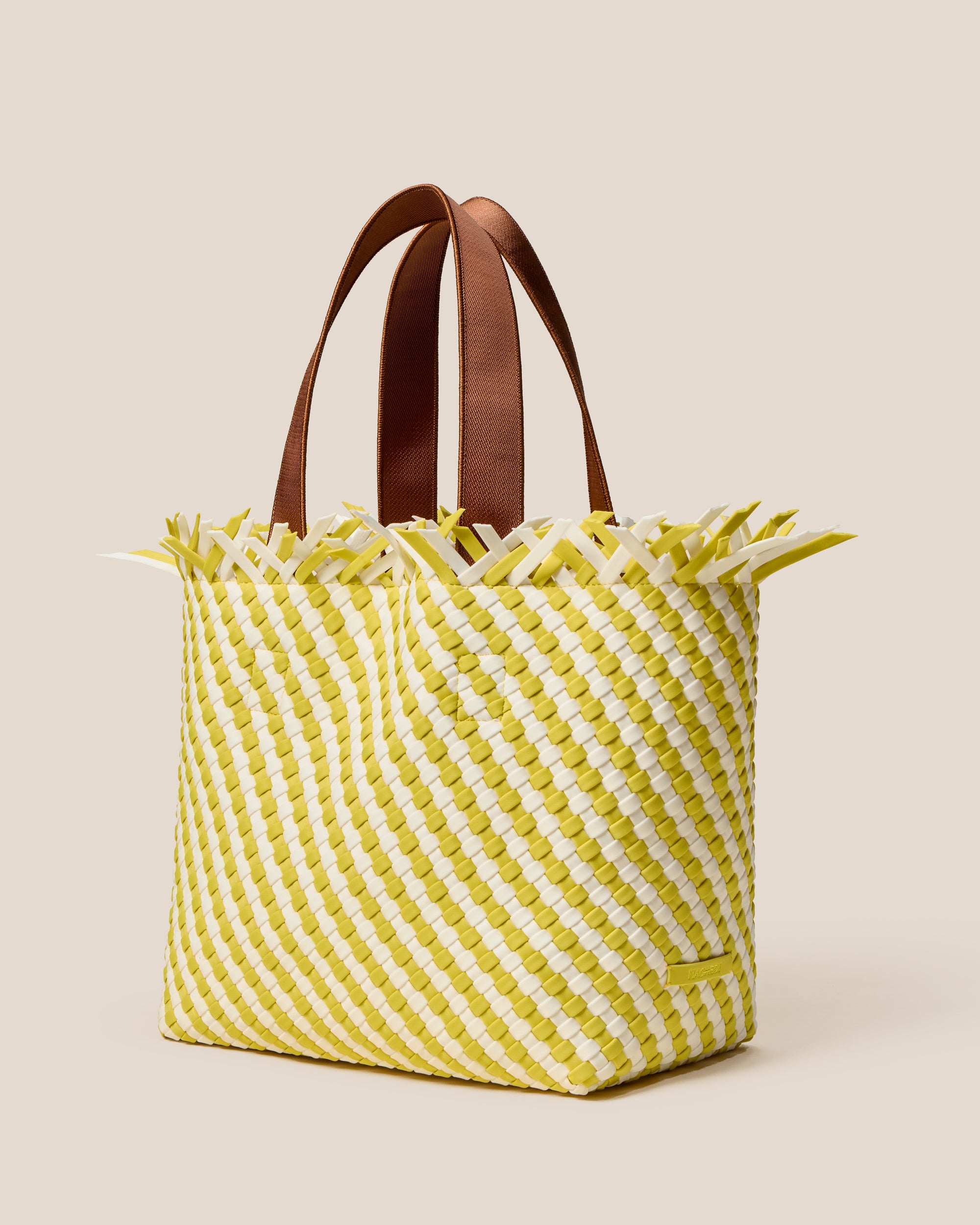 Havana Medium Tote Striped in Soleil | Side