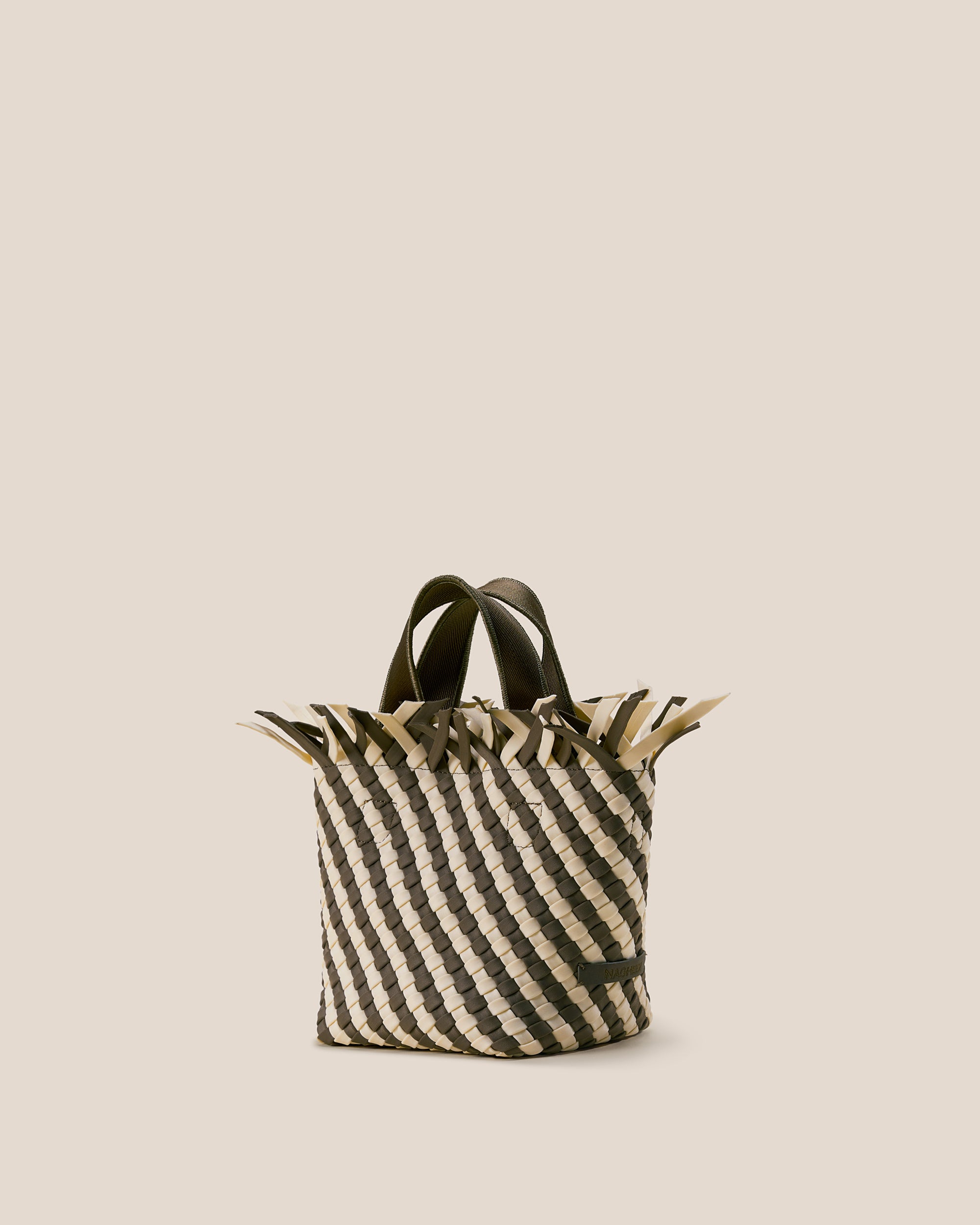 Havana Petit Tote Striped in Carrara | Side