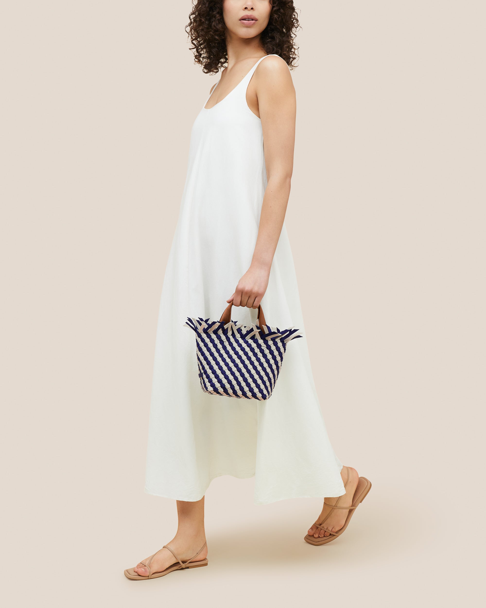 Havana Petit Tote Striped in Venice | On Model Full Body