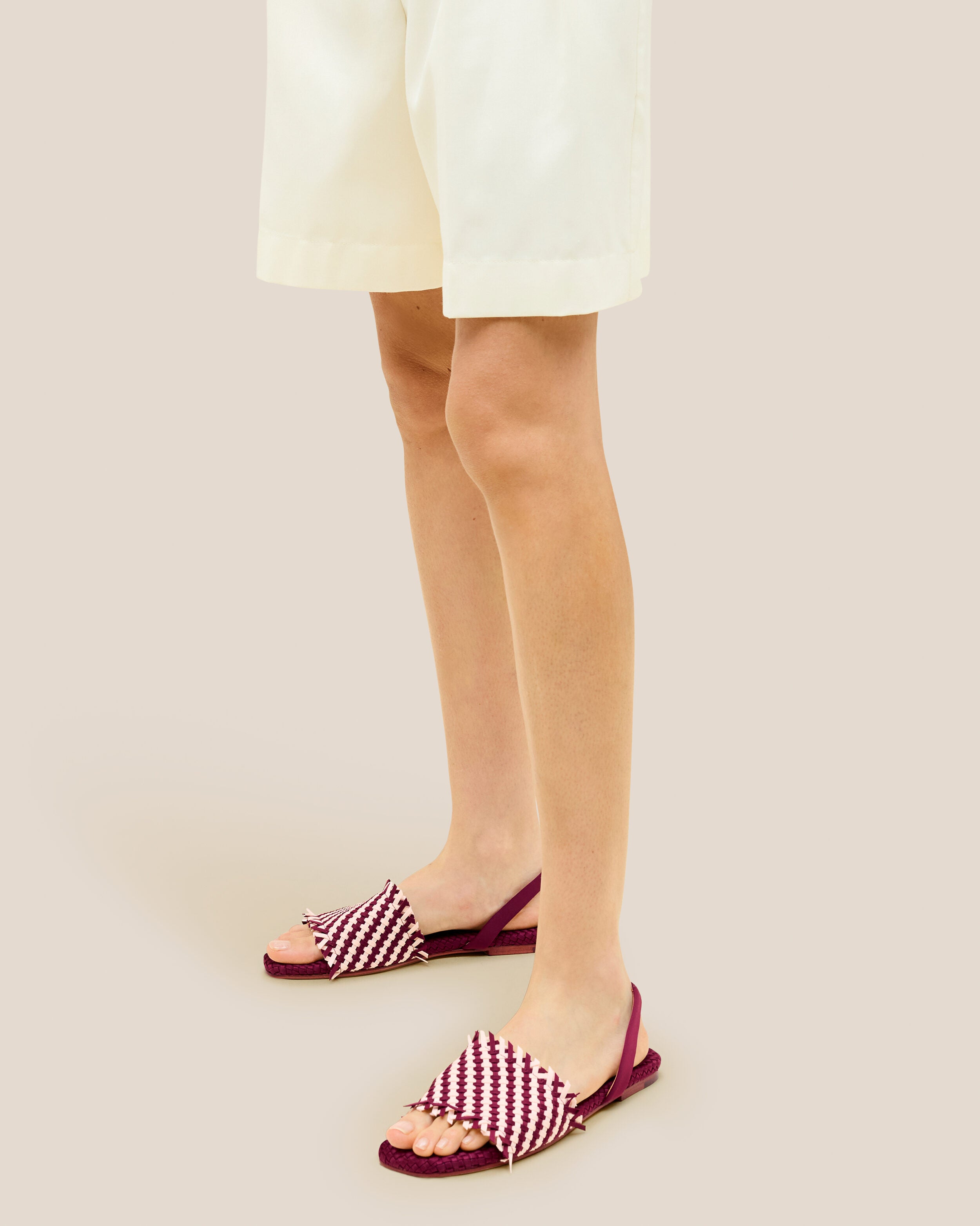 The Havana Sandal in Jaipur shown on model.