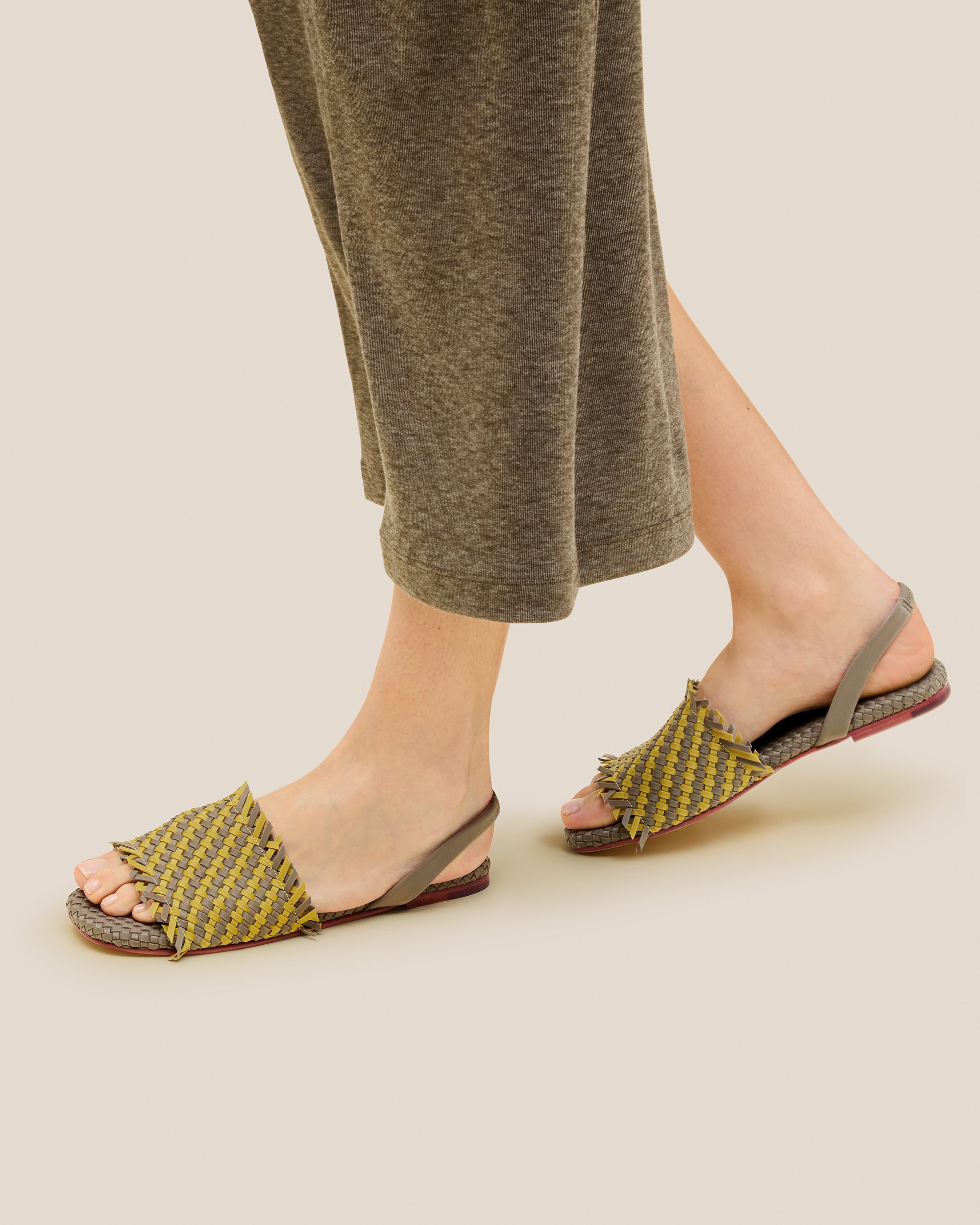 Havana Sandal Striped | Palma | On Model Close