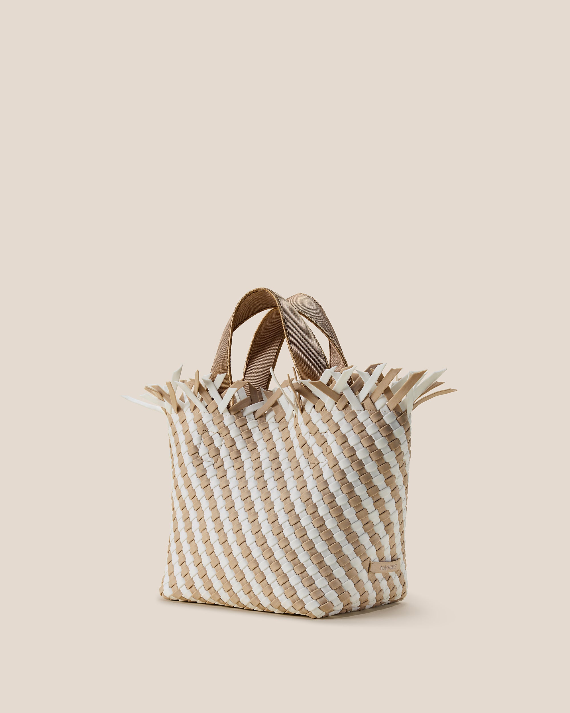 Havana Small Tote Striped in Almaza | Side