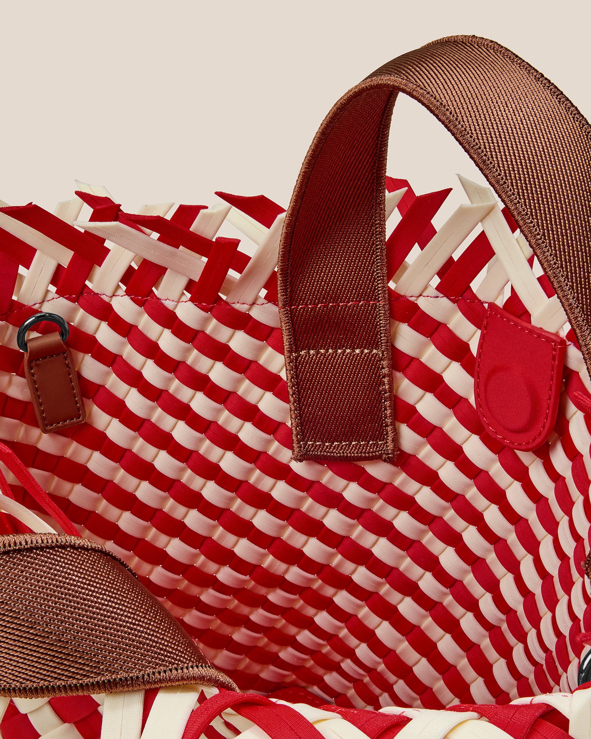 Havana Small Tote Striped in Amalfi | Interior