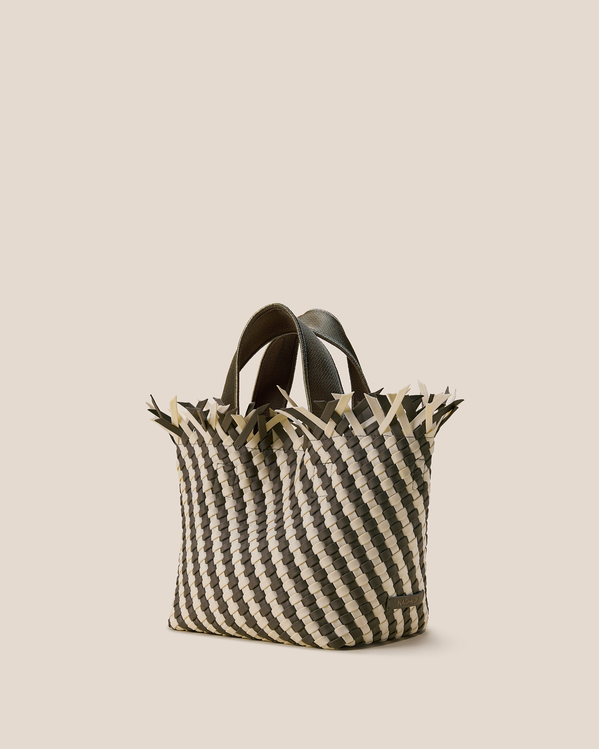 Havana Small Tote Striped in Carrara | Side