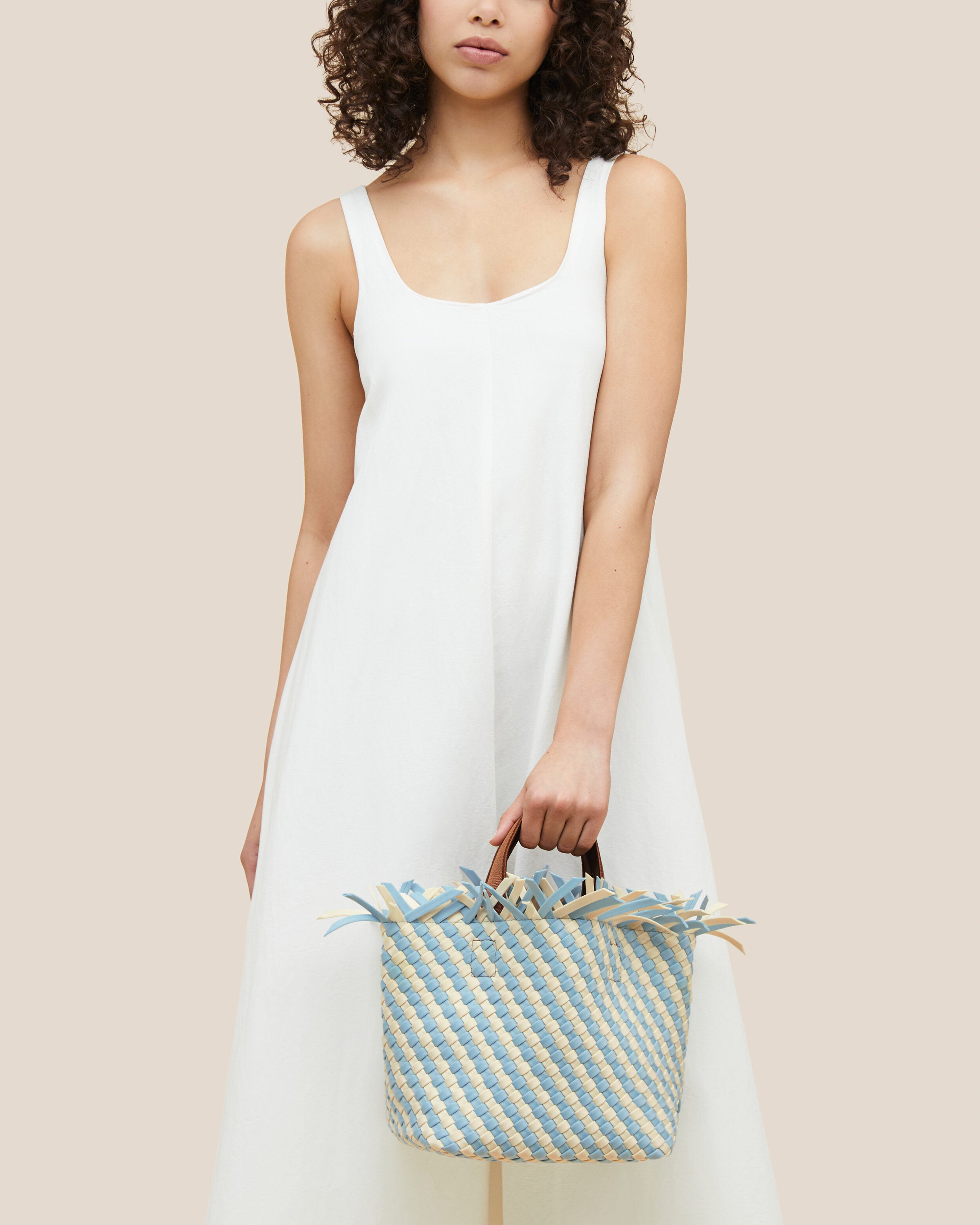 Havana  in Sky shown on model to illustrate scale and soft silhouette.