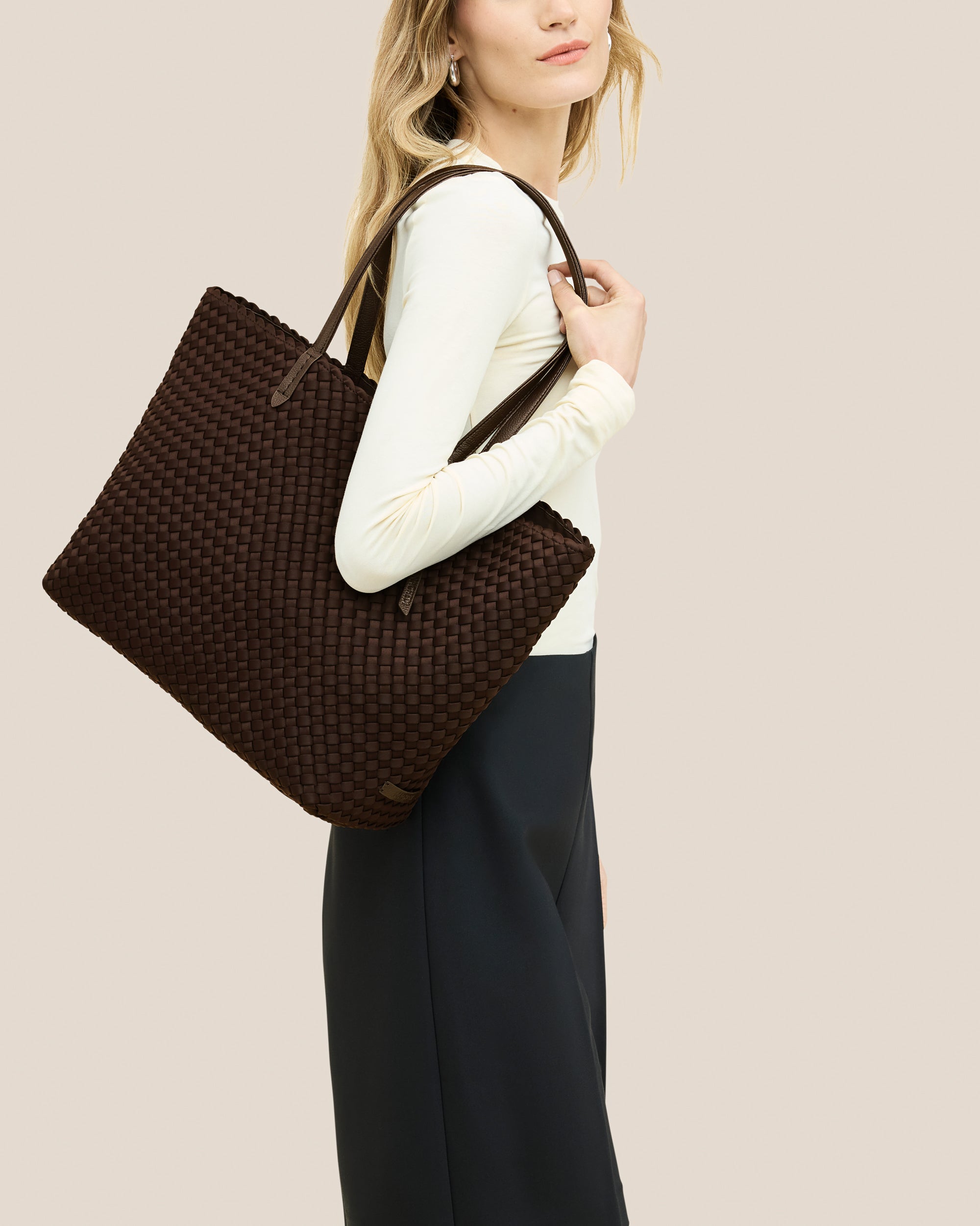 【極美品】NAGHEDI　ジェットセッター　トラベルトート　Lサイズ　茶 Jetsetter