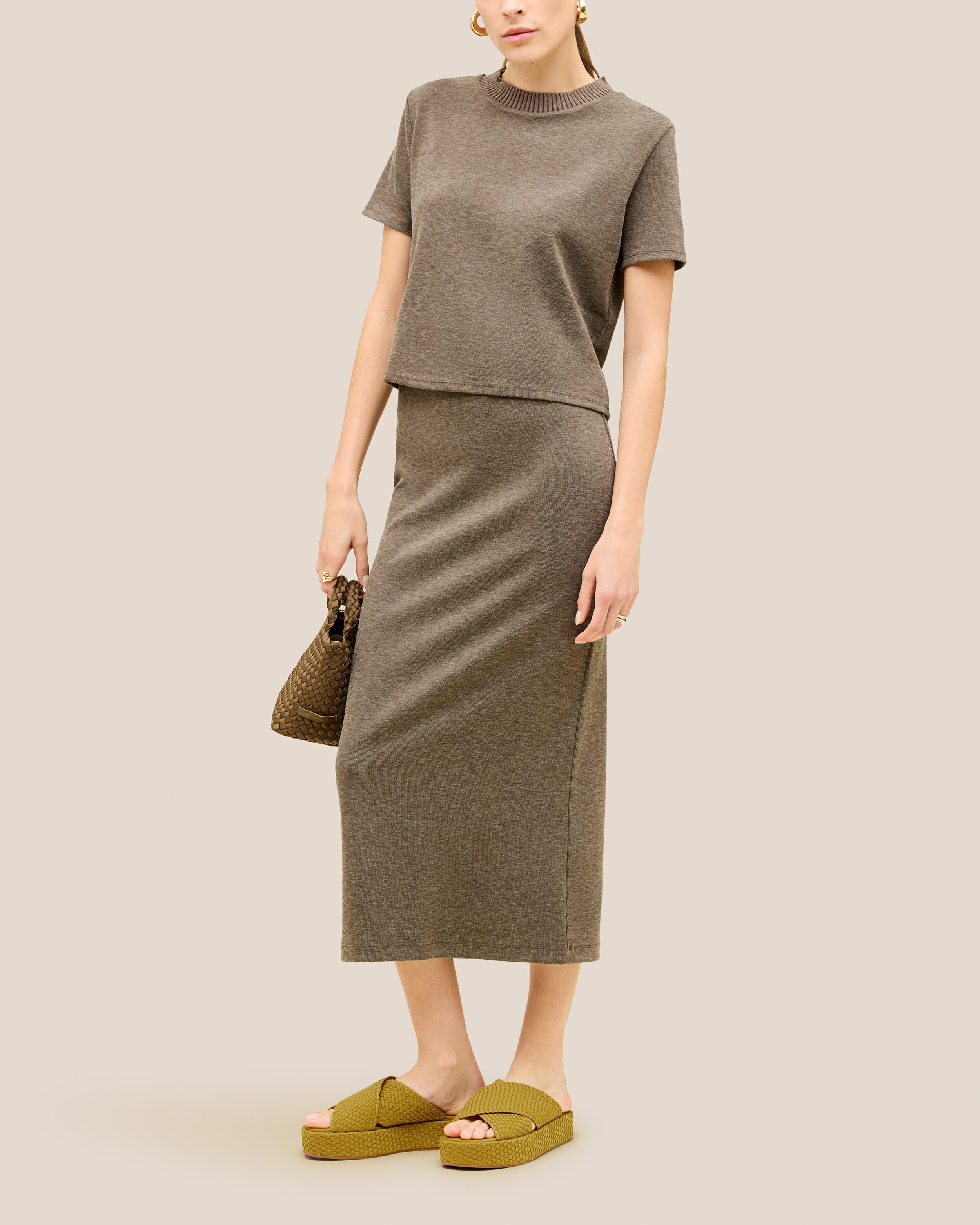 The Laguna Platform in Chartreuse shown on model.