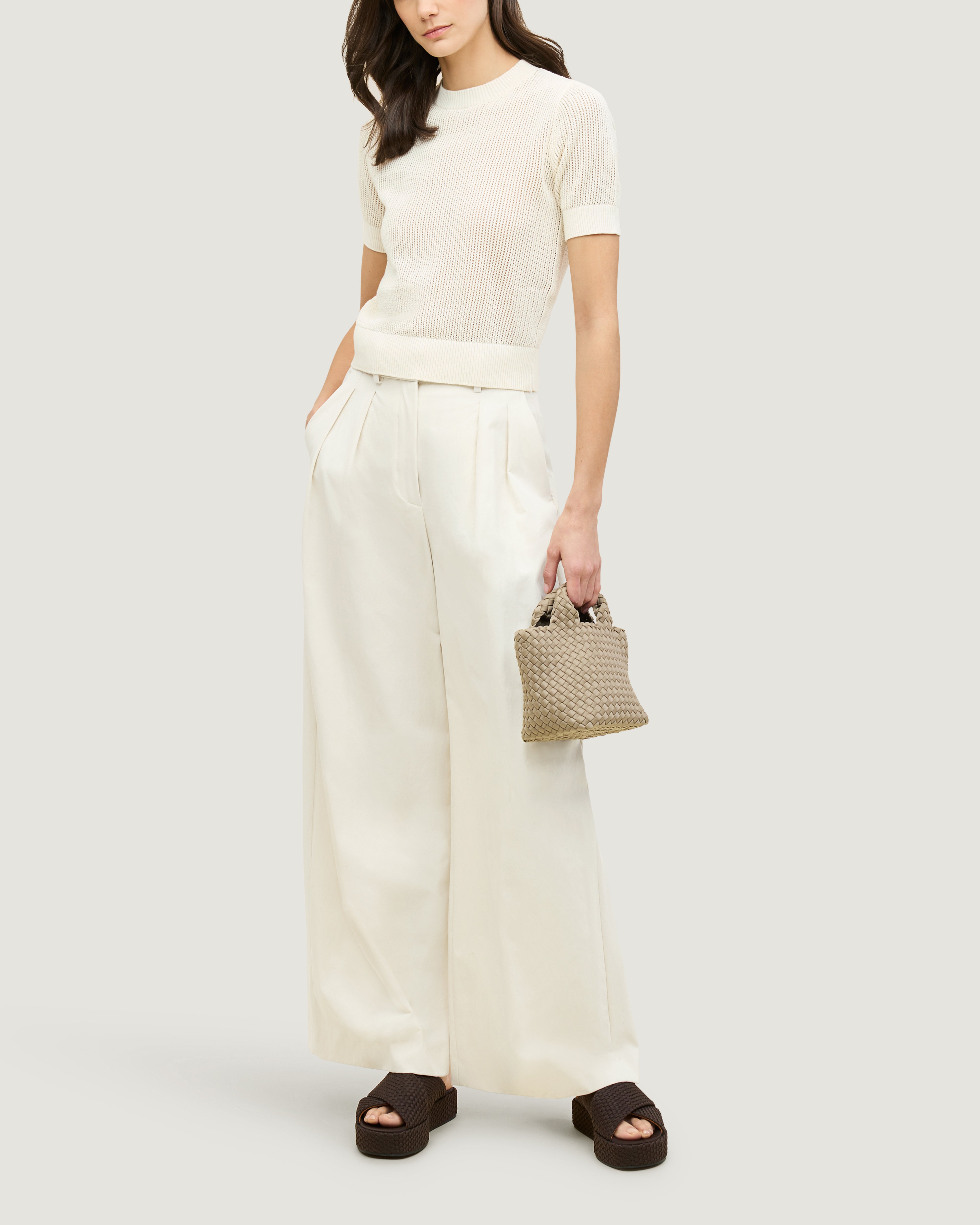 The Laguna Platform in Chocolate shown on model.