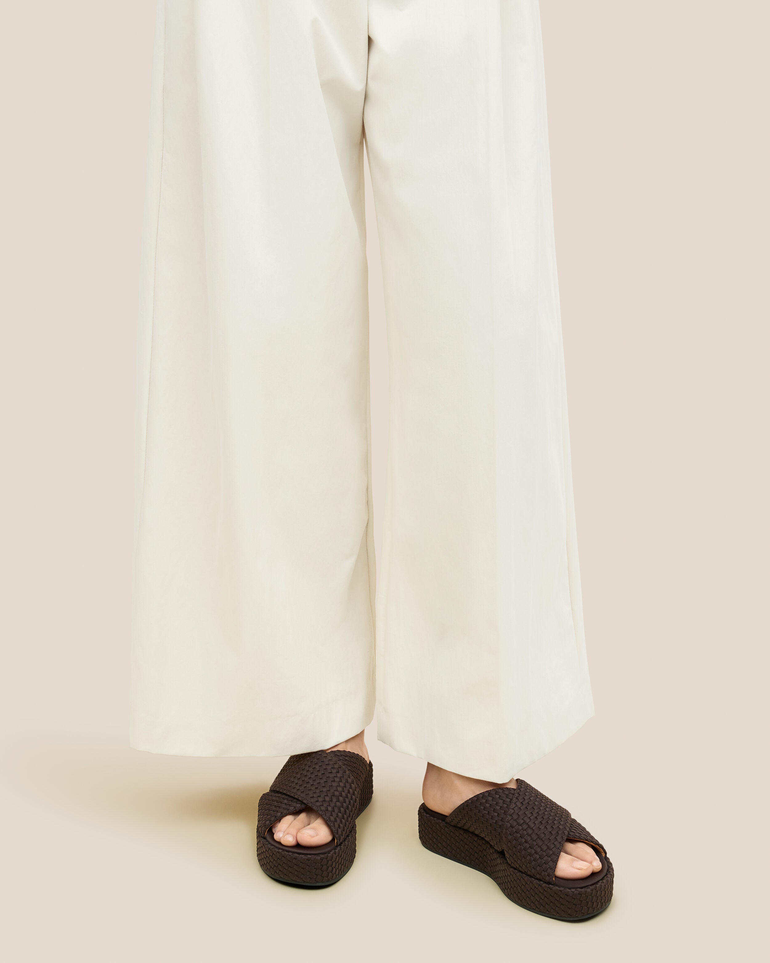 The Laguna Platform in Chocolate shown on model.