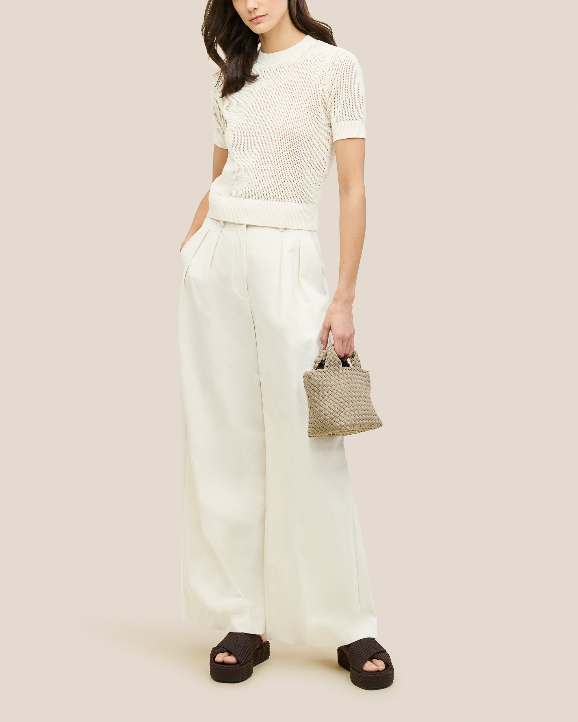 Laguna Platform in Chocolate | On Model Full Body