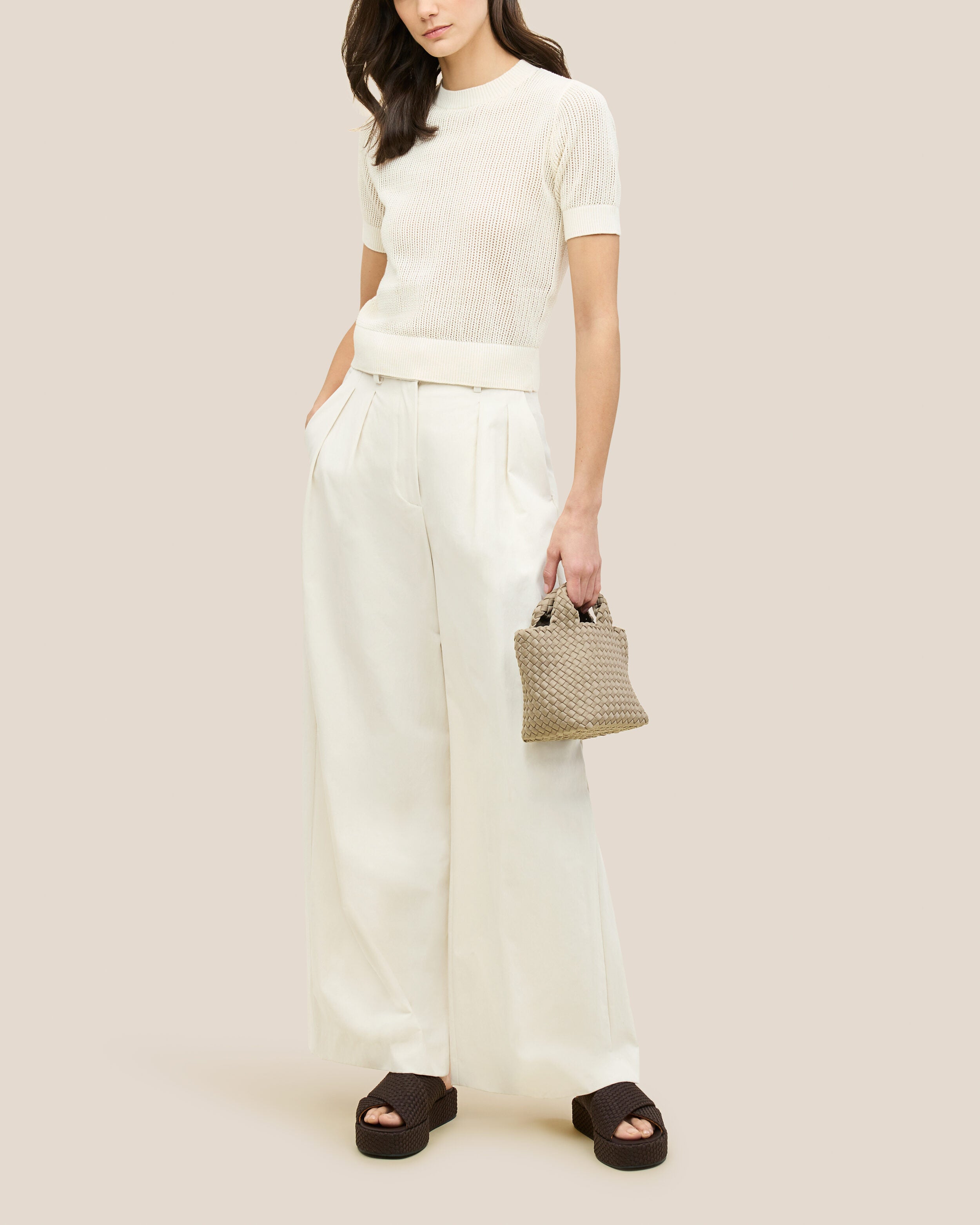 The Laguna Platform in Chocolate shown on model.