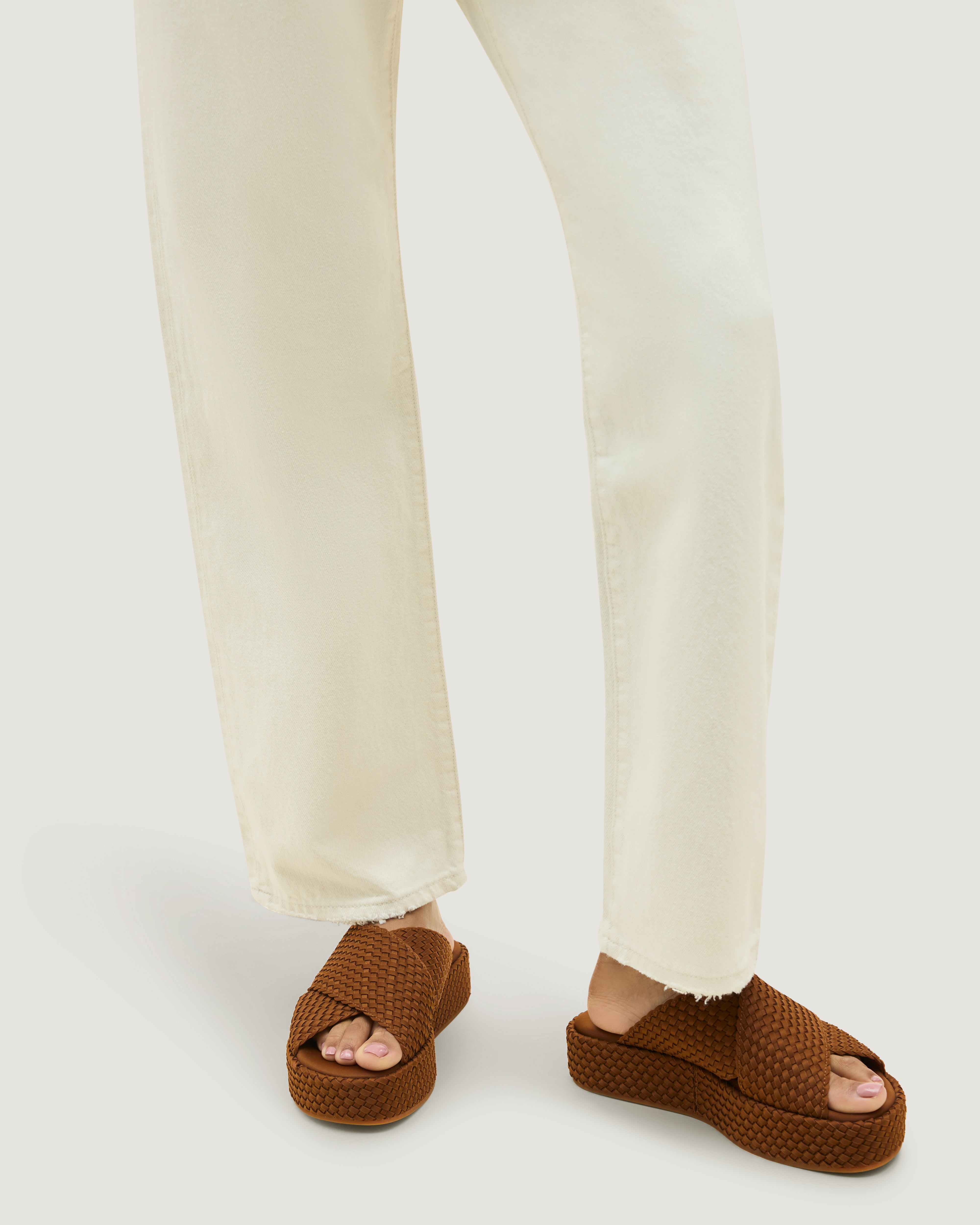 The Laguna Platform in Teak shown on model.