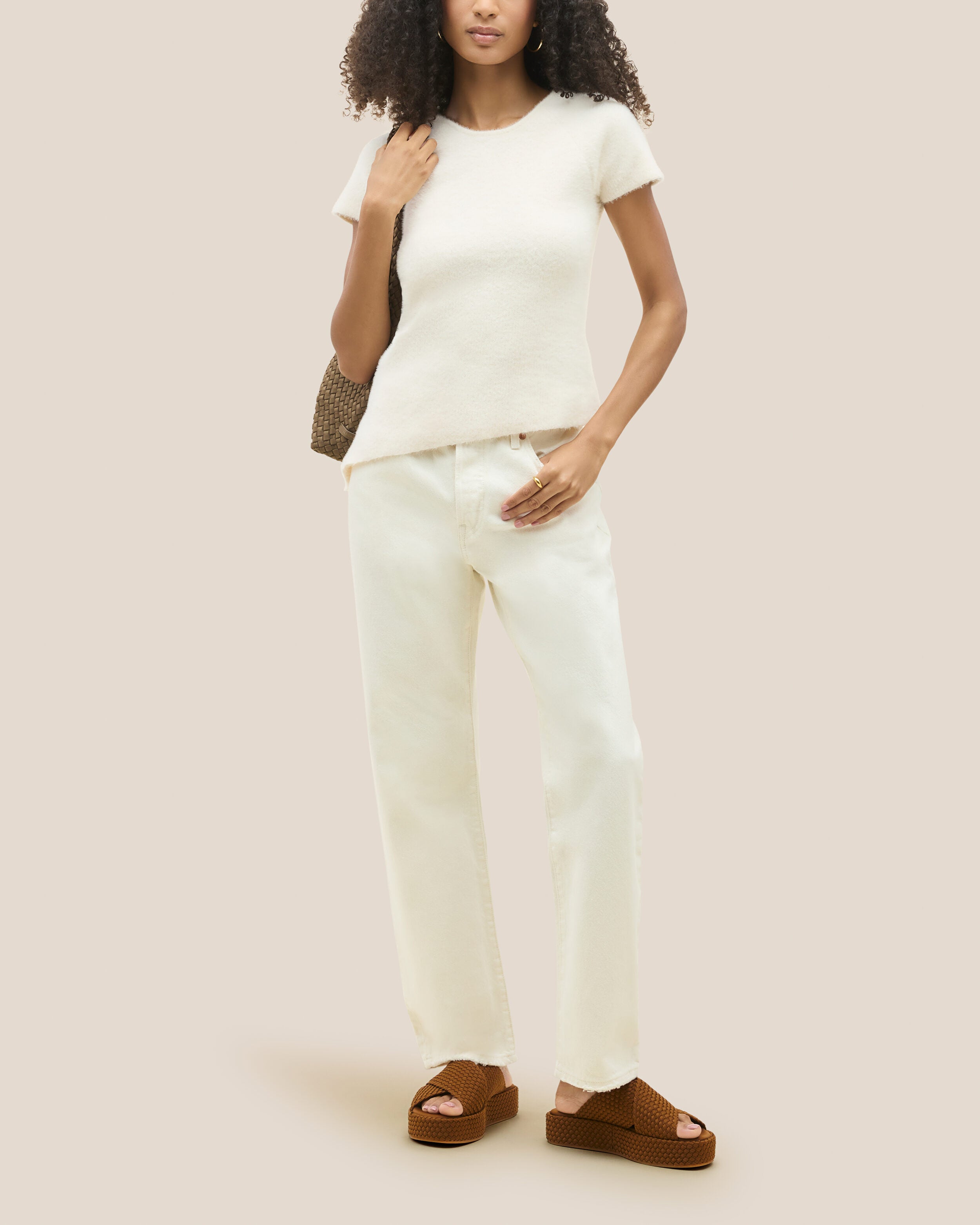 The Laguna Platform in Teak shown on model.