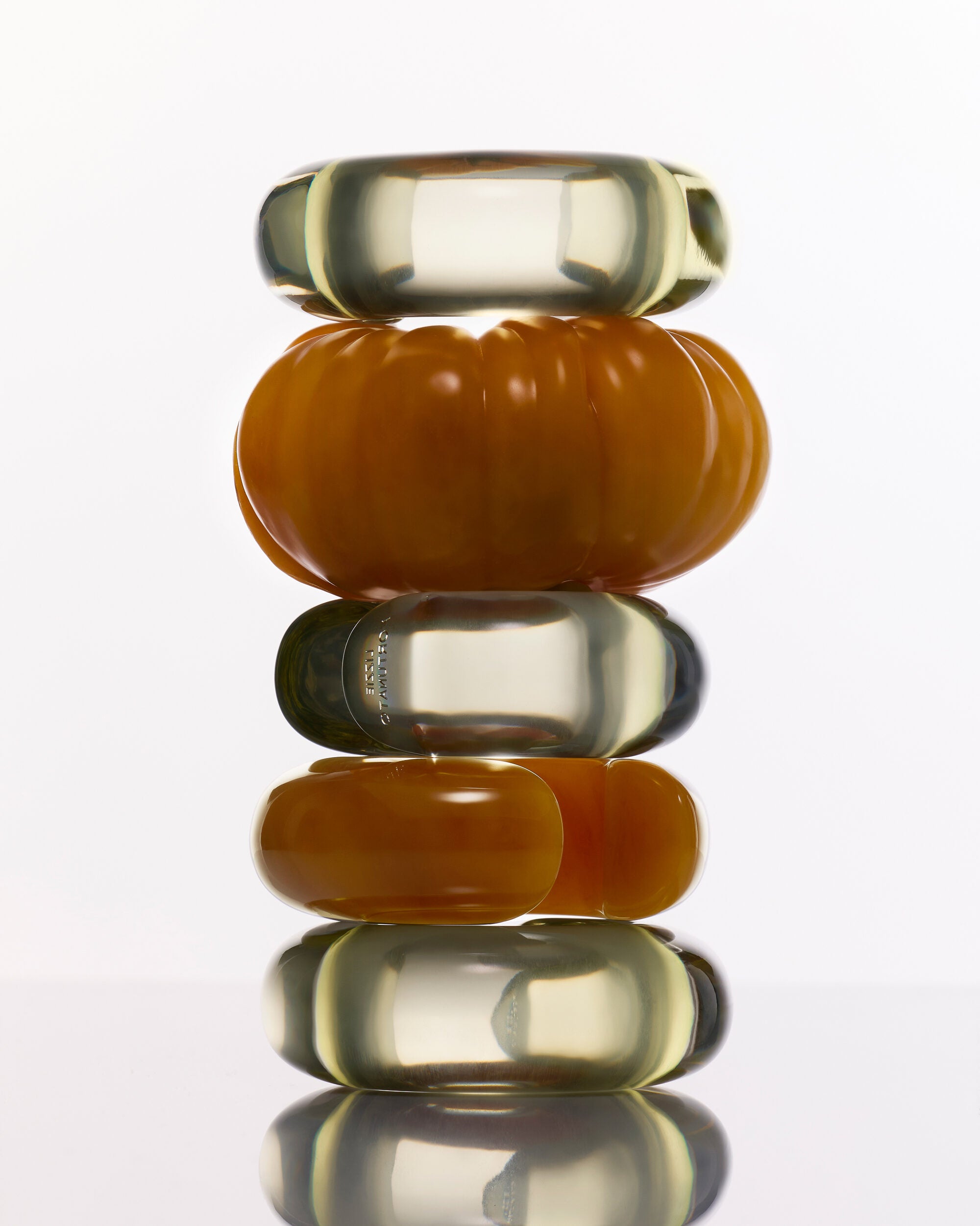 Lizzie Fortunato Arc Cuff in Mocha | Detail