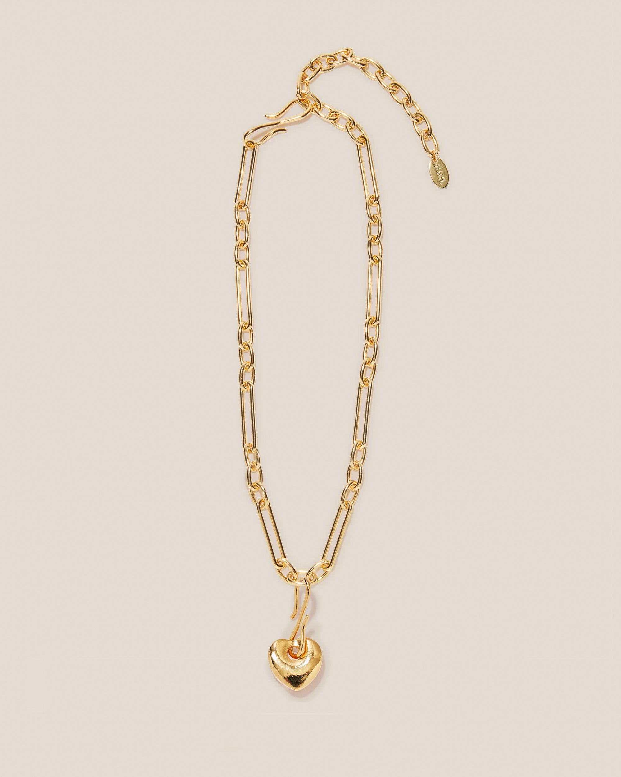 Lizzie Fortunato Golden Love Charm on Venice Chain