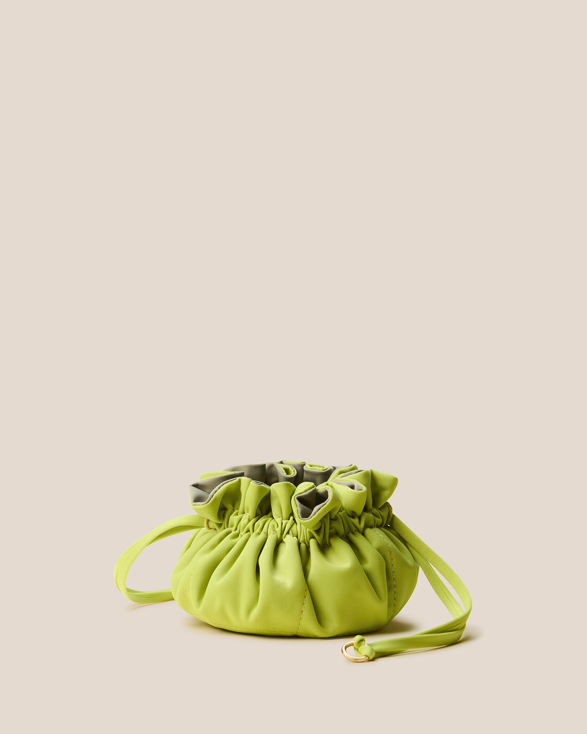 Lotus Petit Jewelry Pouch in Matcha (Lotus) featuring a drawstring closure.