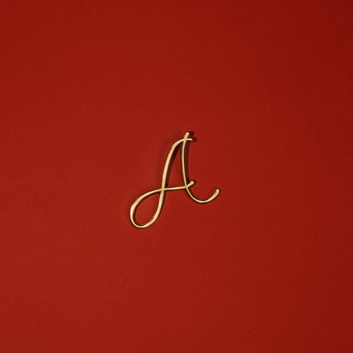 Alphabet Charm | Brushed Gold