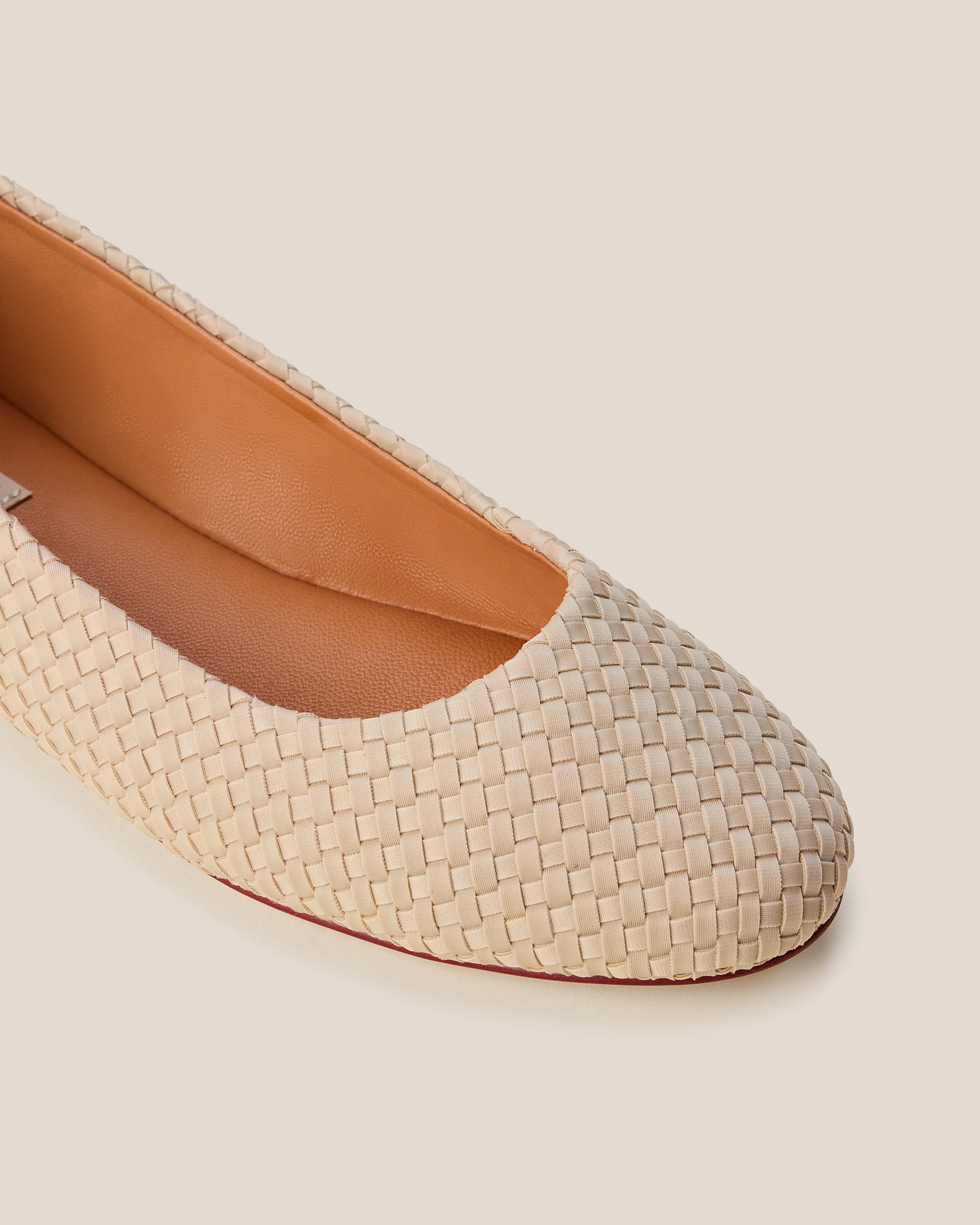 Nomad Ballet Flat in Ecru | Side