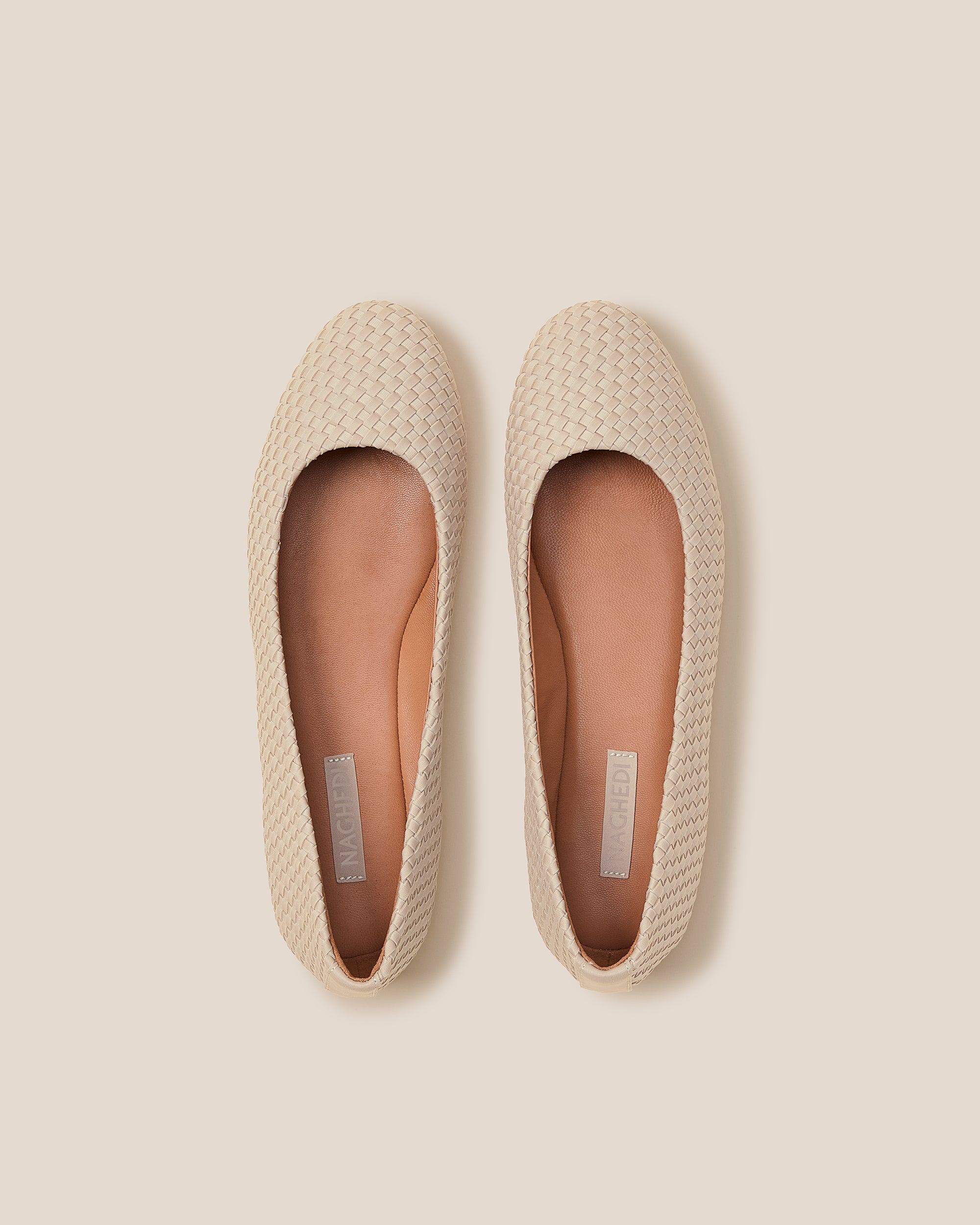 Nomad Ballet Flat in Ecru | Pair