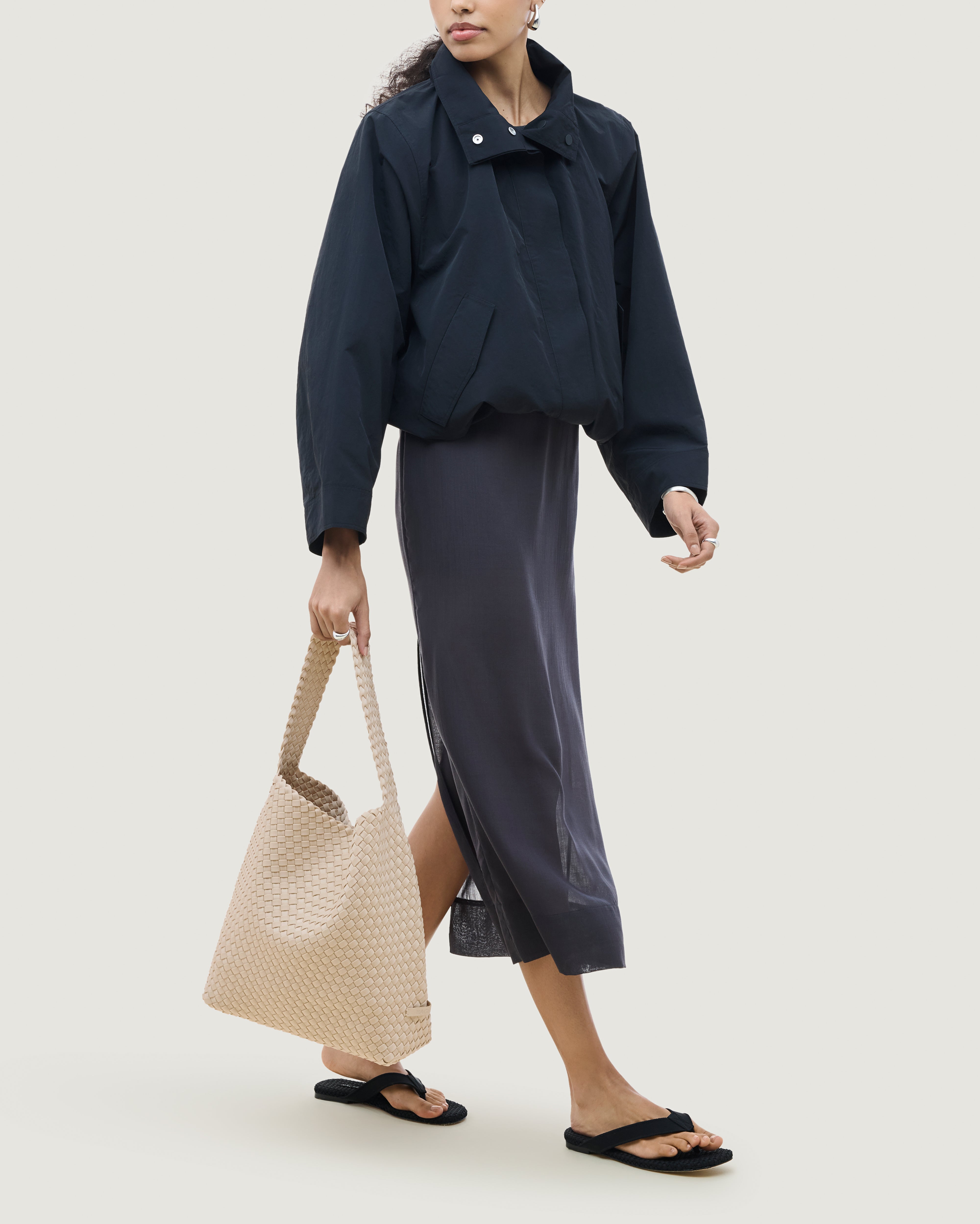 Nomad Medium Hobo | Ecru