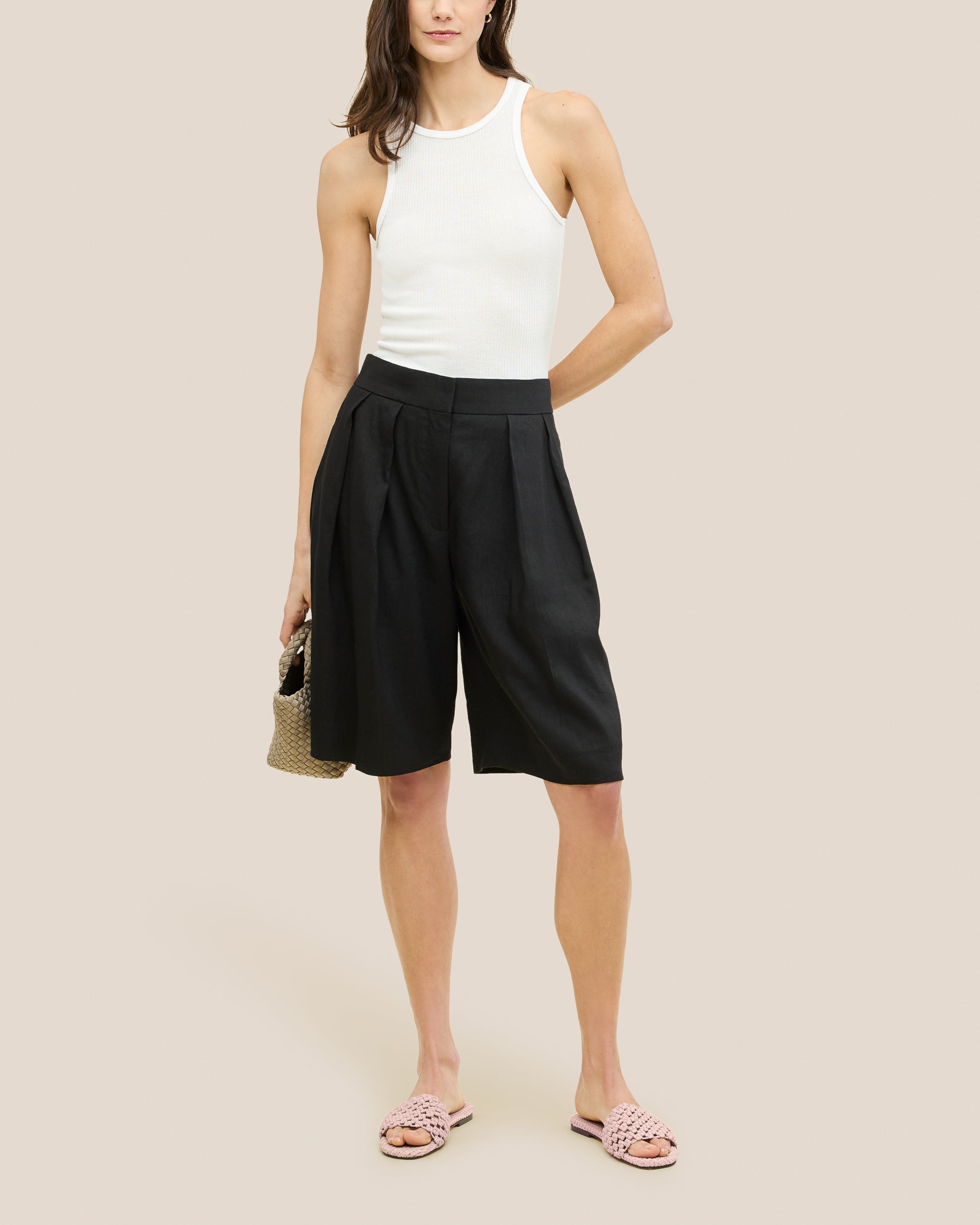 Ojai Slide in Petal | On Model Full Body