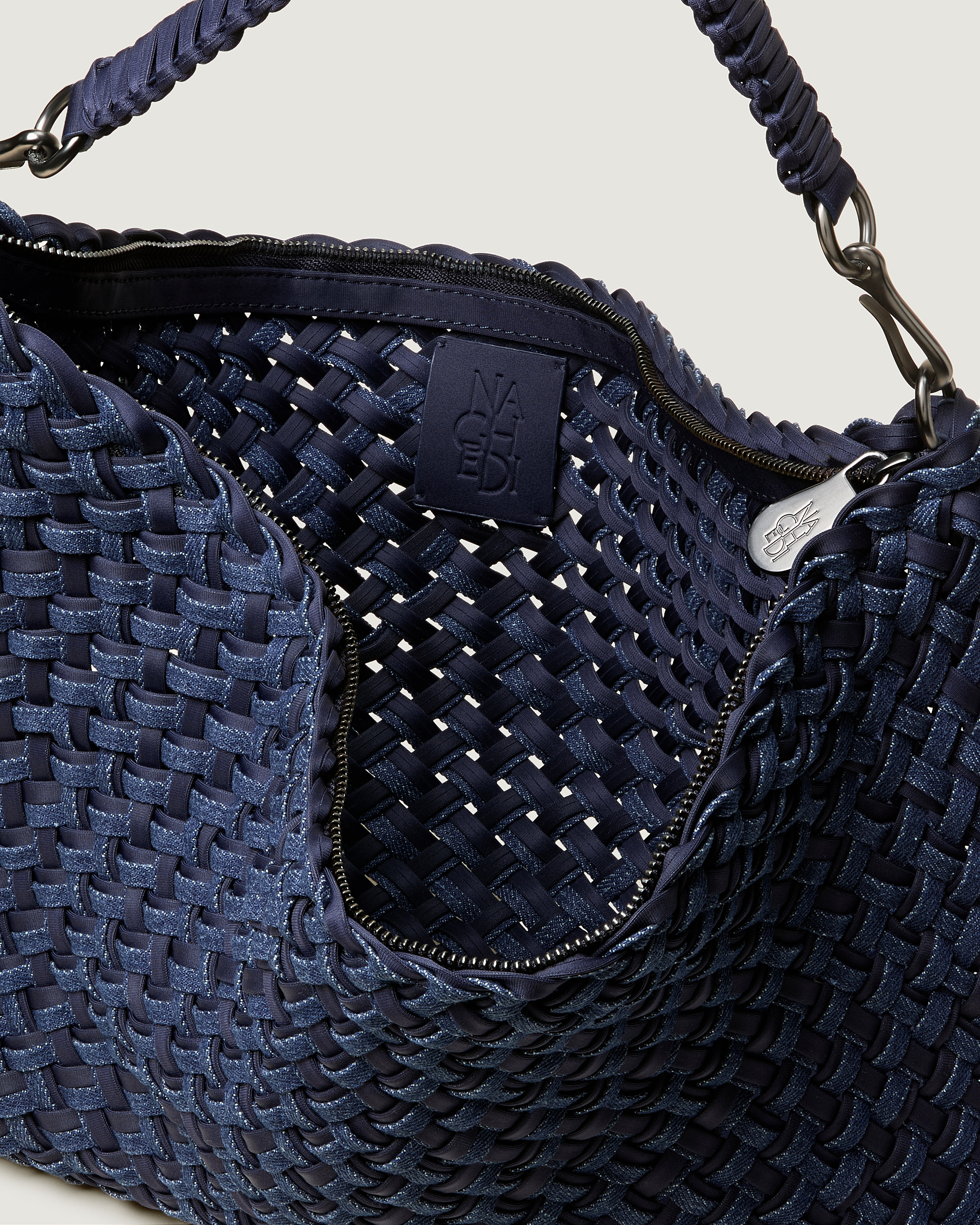 Denim Dreams: Lightweight Woven Denim Handbags & Shoes | NAGHEDI