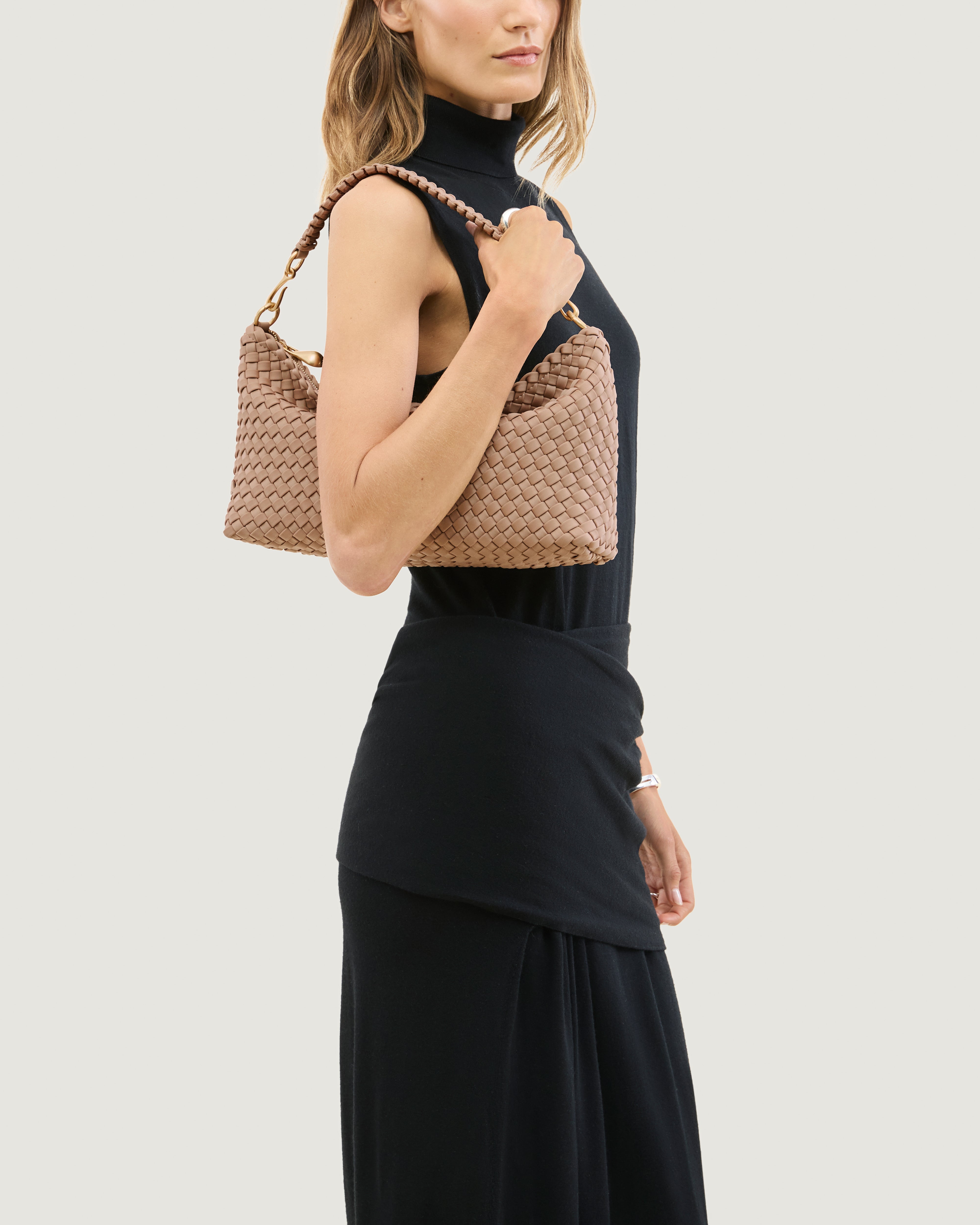 Porto Half-Moon in Seychelles shown on model to illustrate scale and soft silhouette.