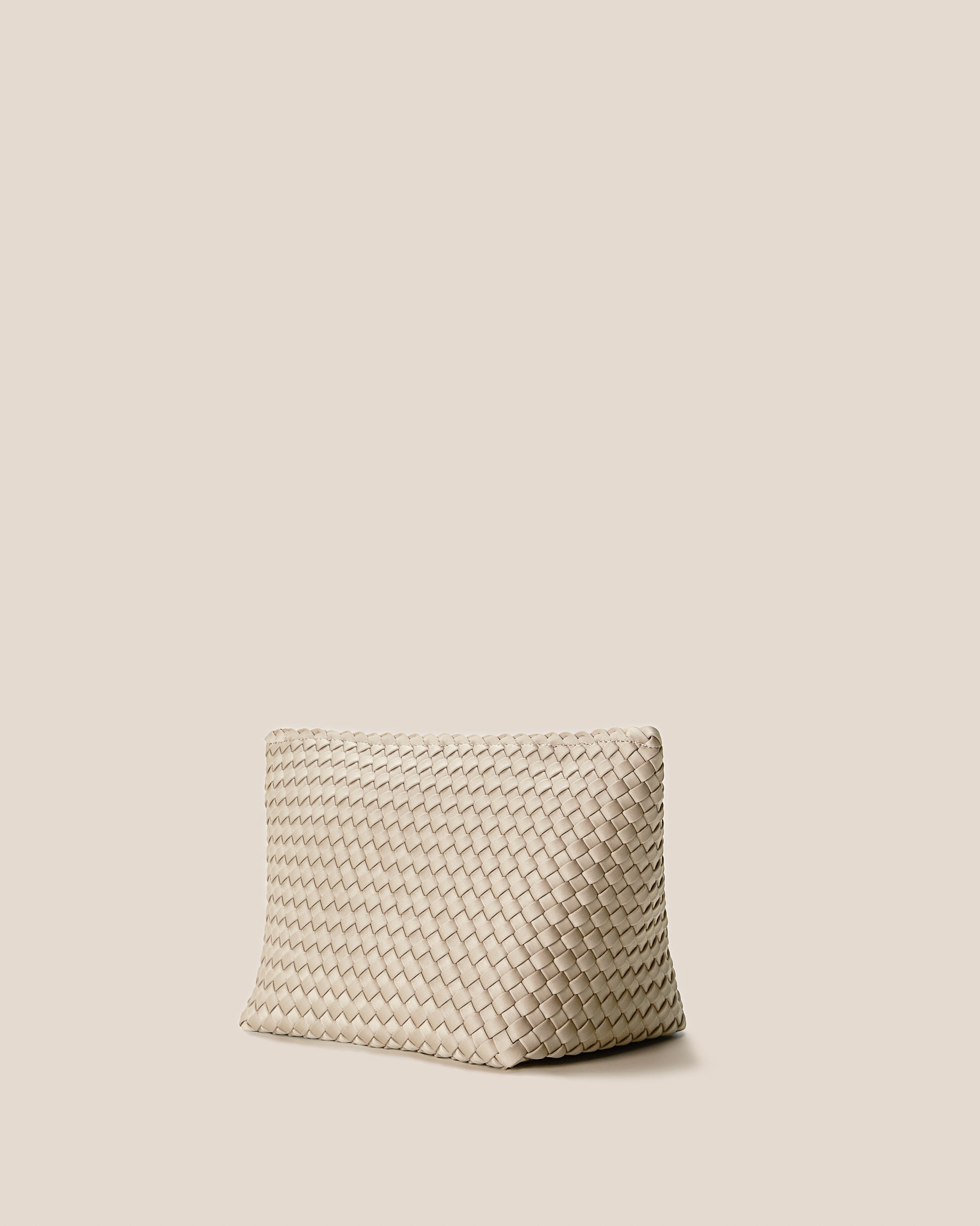 Portofino Large Cosmetic Pouch in Ecru | Side
