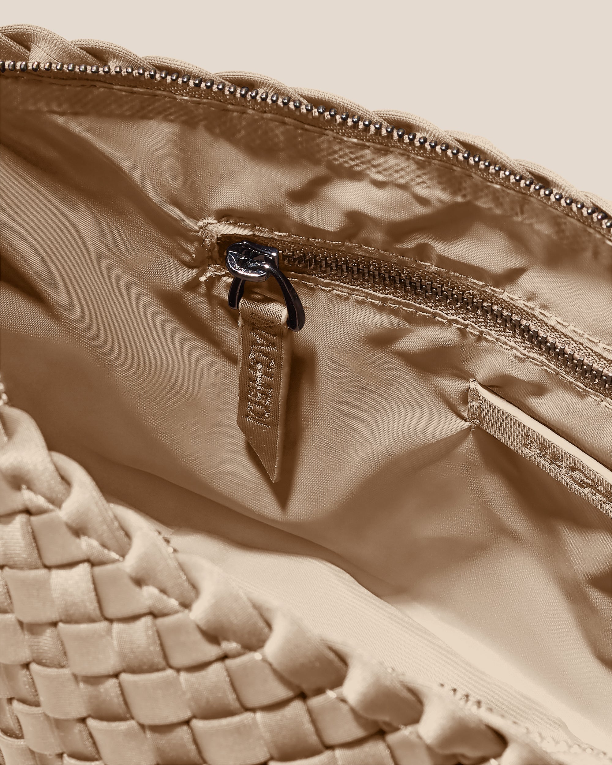 Portofino Medium Cosmetic Pouch in Cashmere | Interior