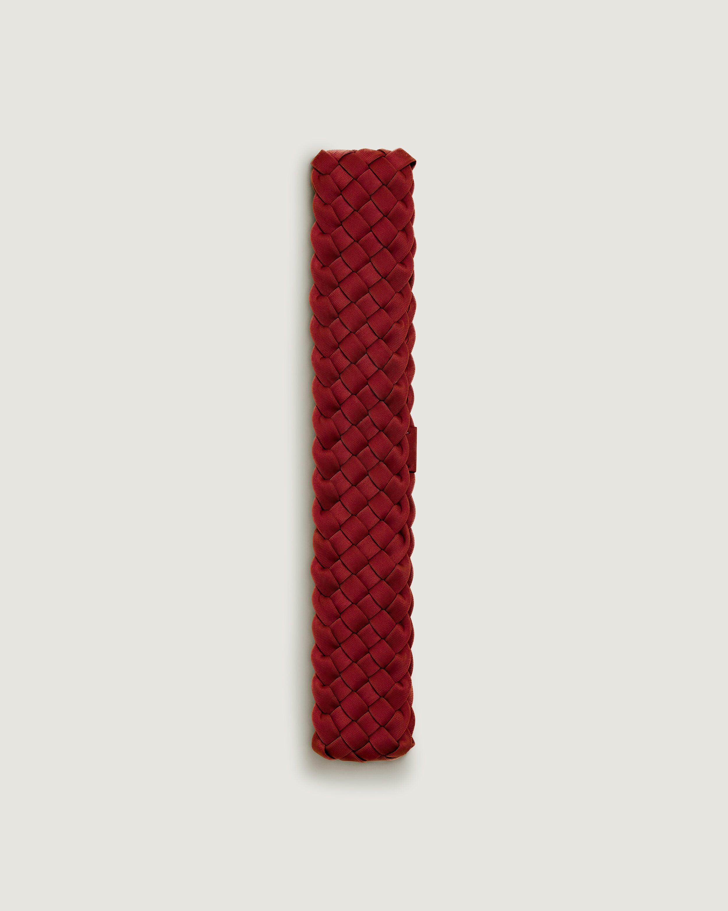 Rivage Headband in Rosso, a rich red tone.