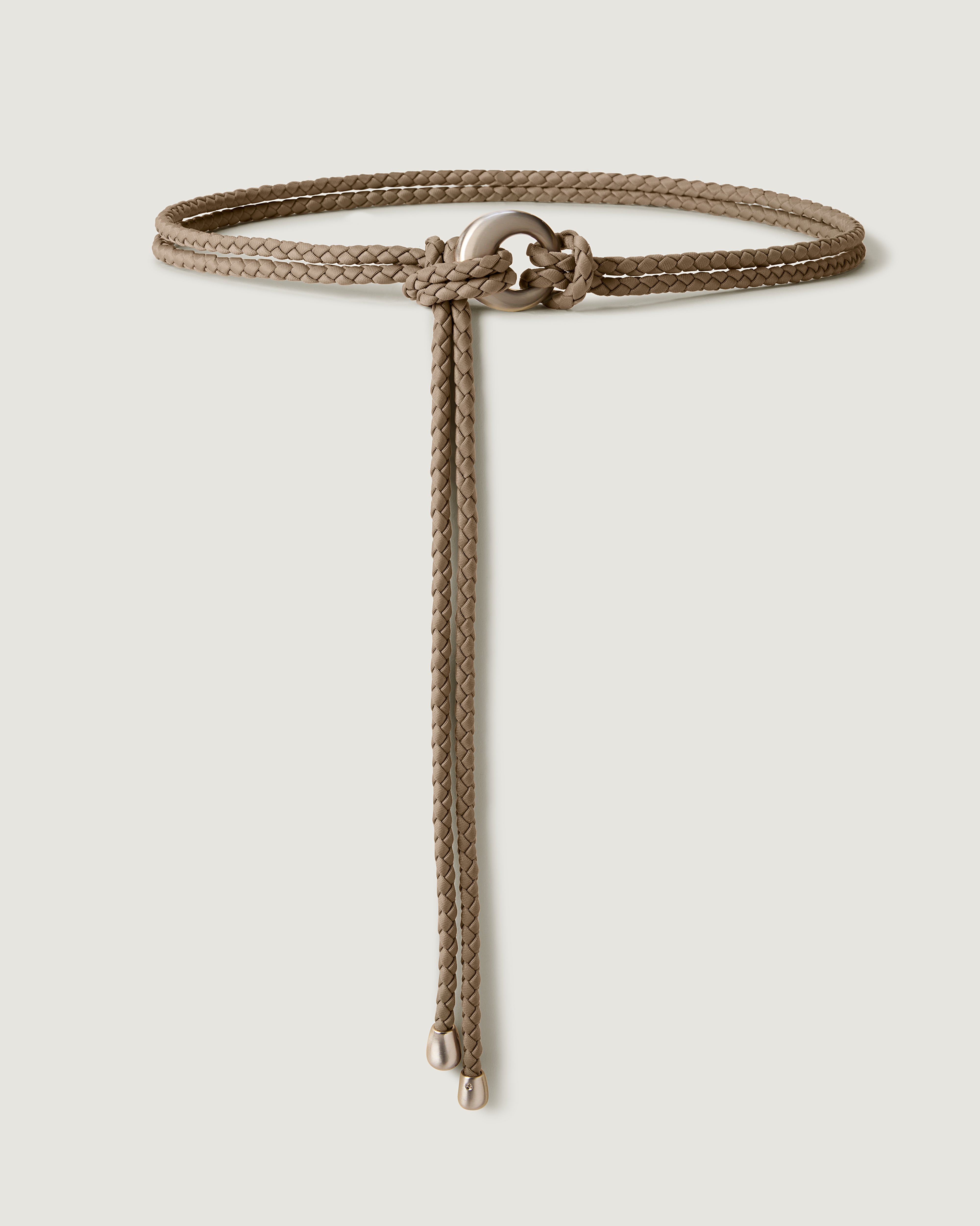 Full tied view of The Salta Belt in Cashmere.