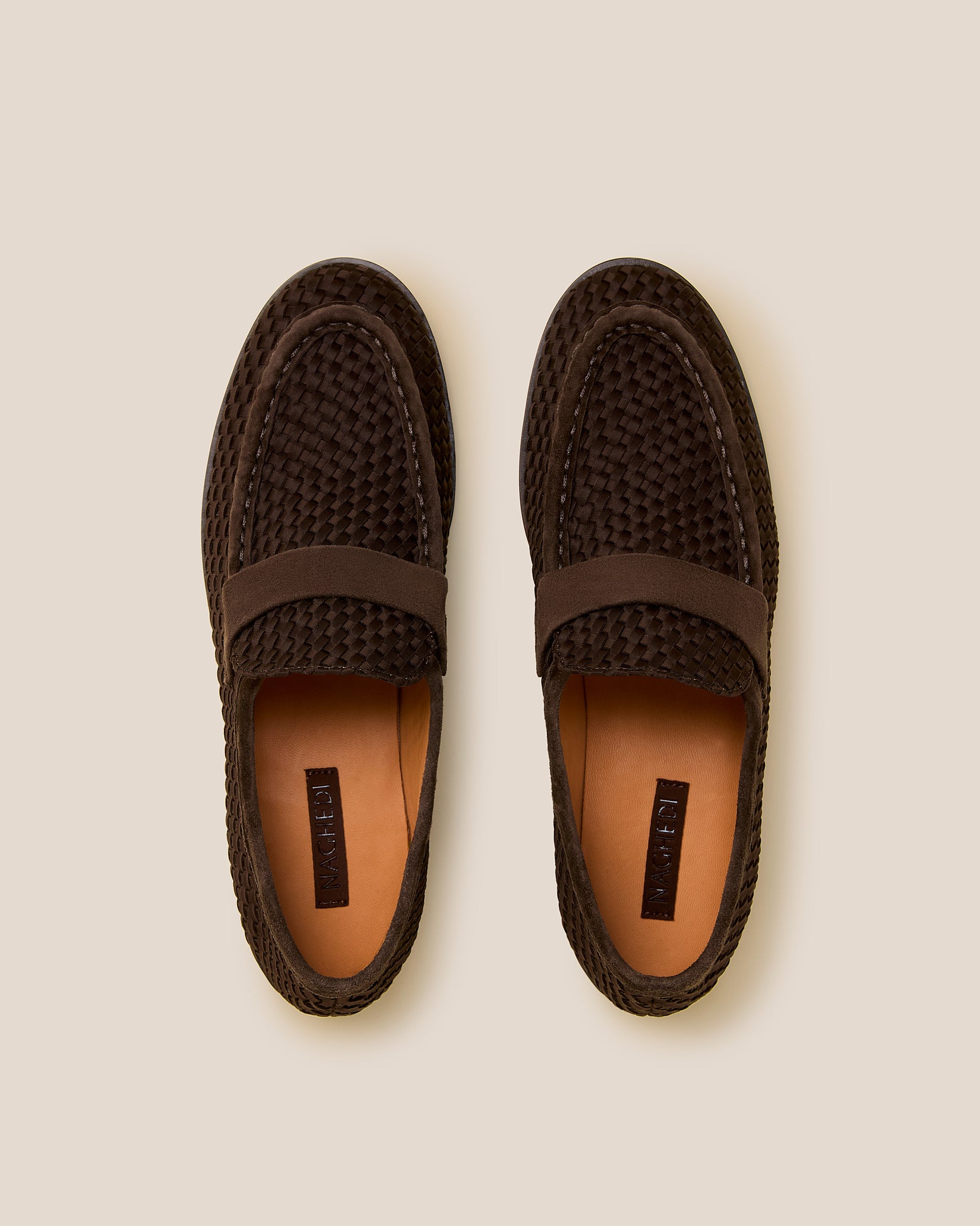 Top view of pair of Sonoma Loafers in Chocolate.