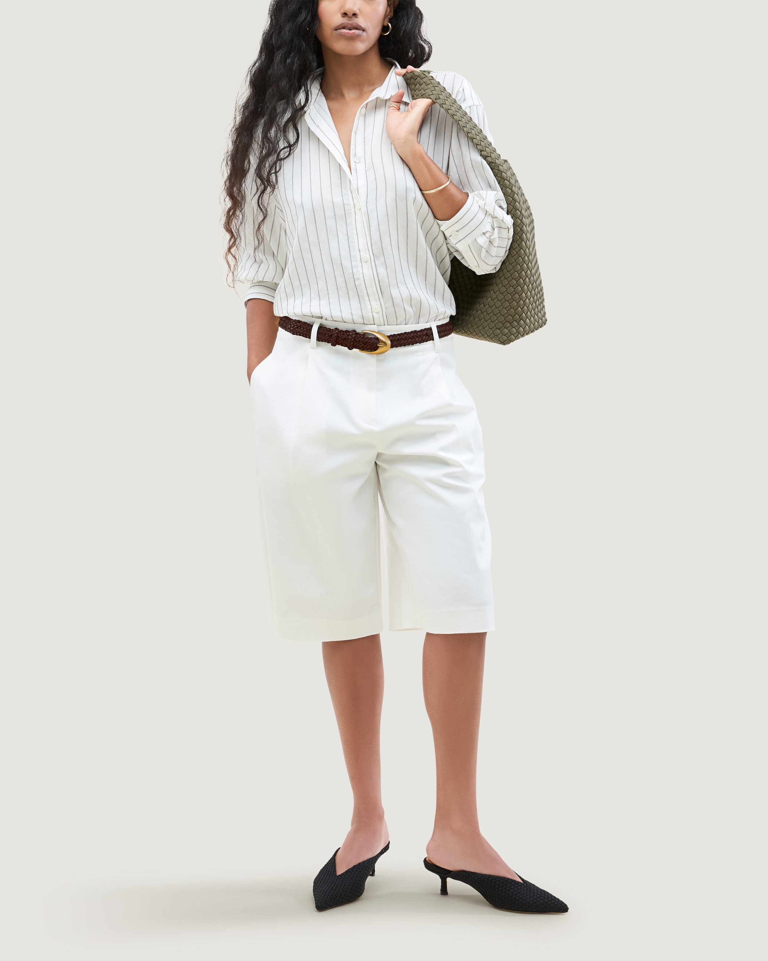 Sonora Belt in Chocolate | On Model Full Body