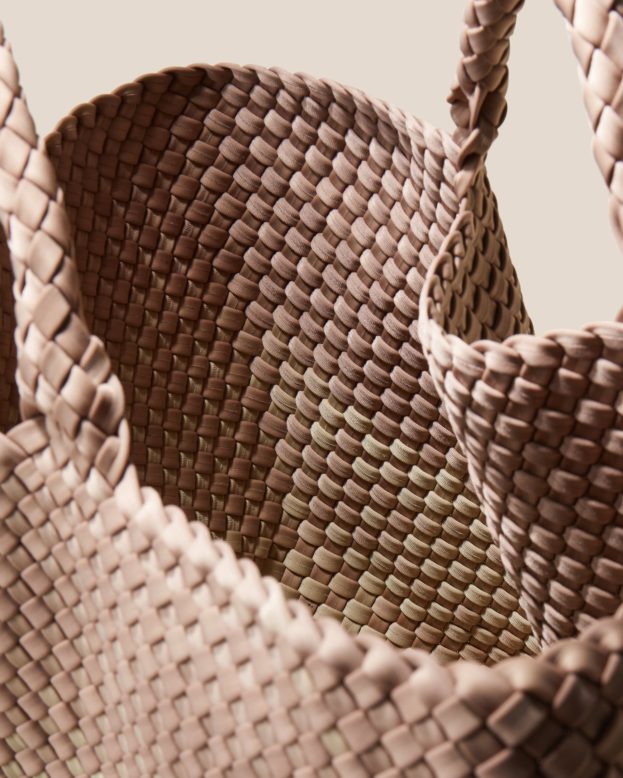 St. Barths Large Tote Graphic Ombre in Bronzed | Interior