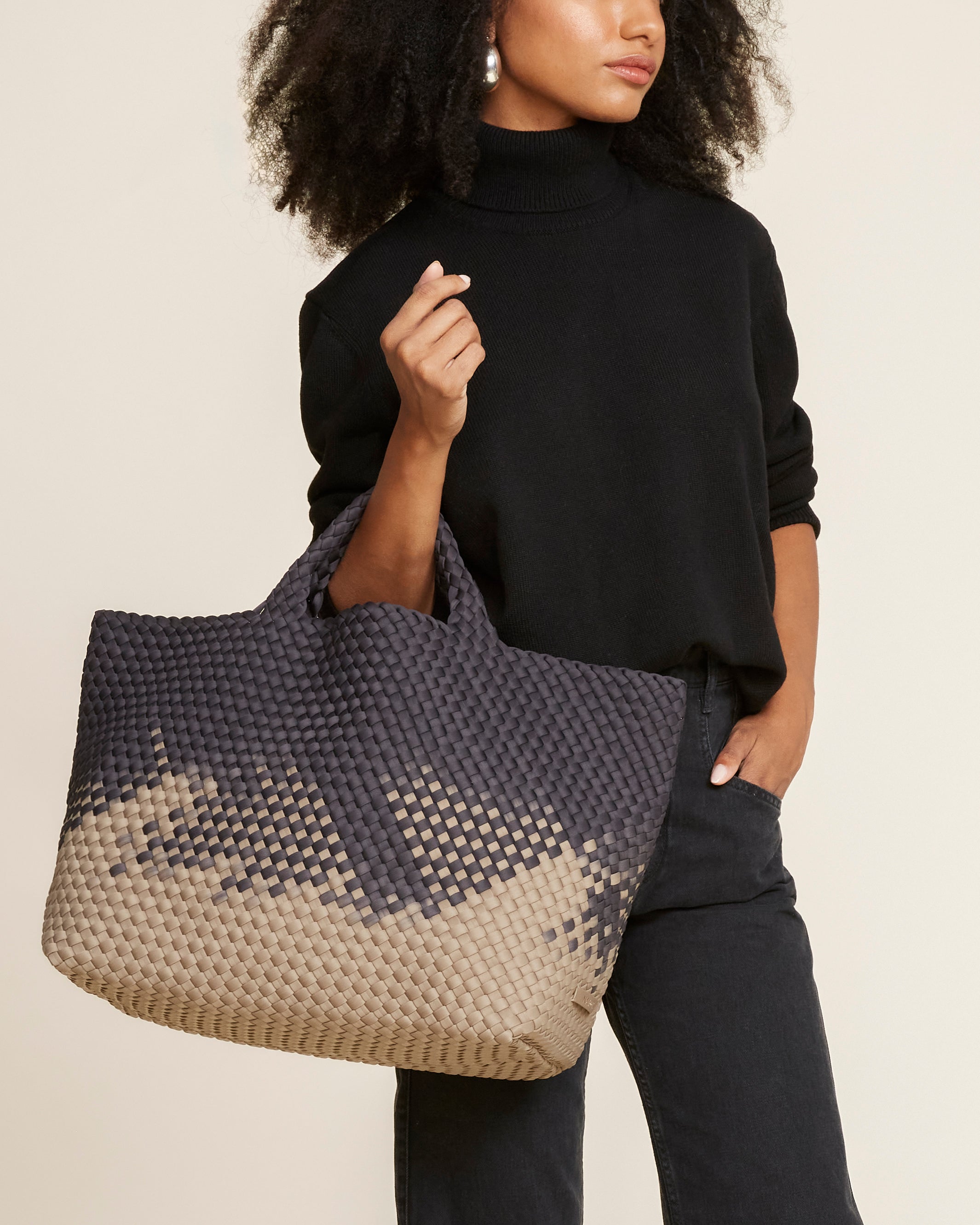St. Barths Large Tote Graphic Ombre | Mahal | Pouch