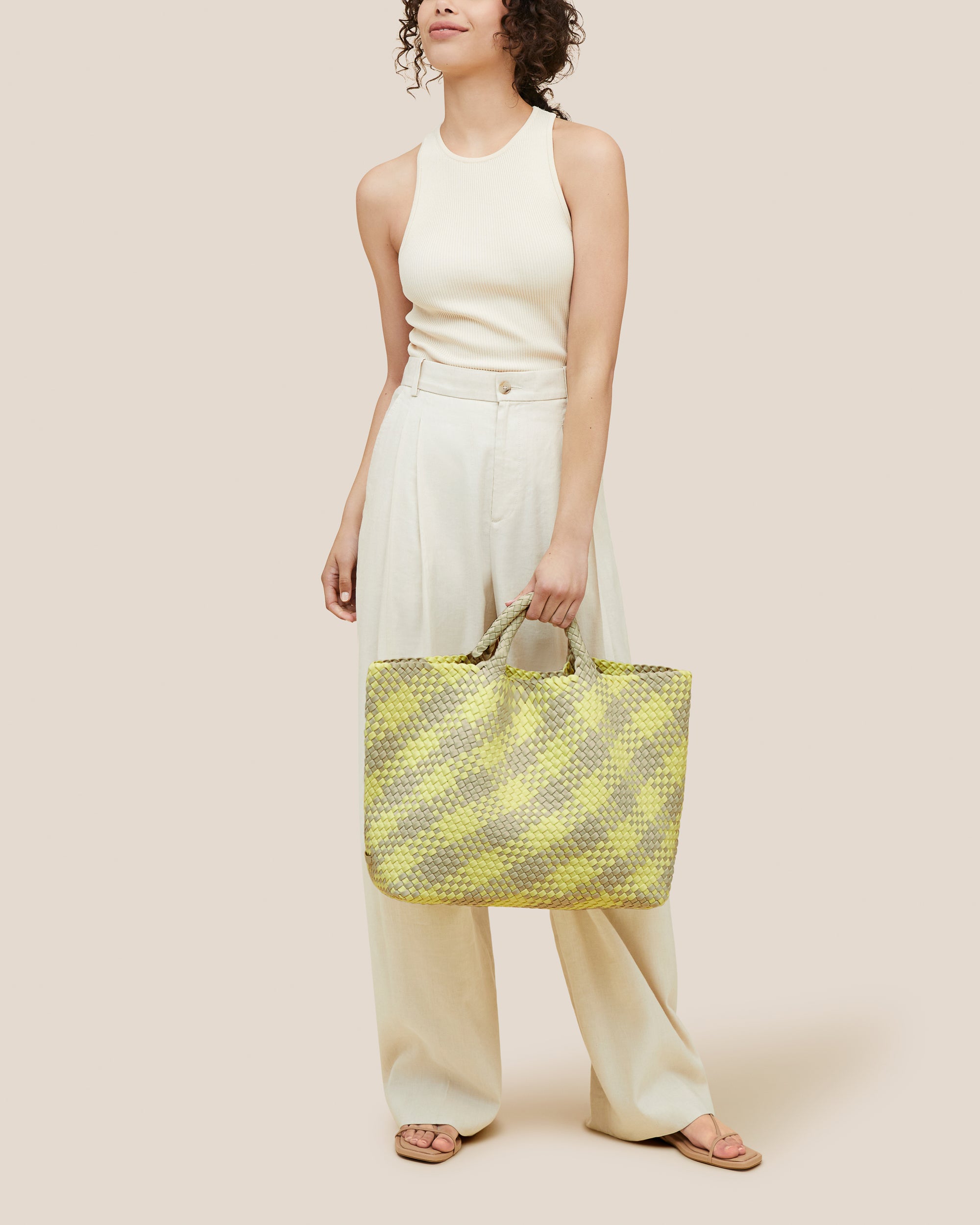 St. Barths Large Tote Plaid